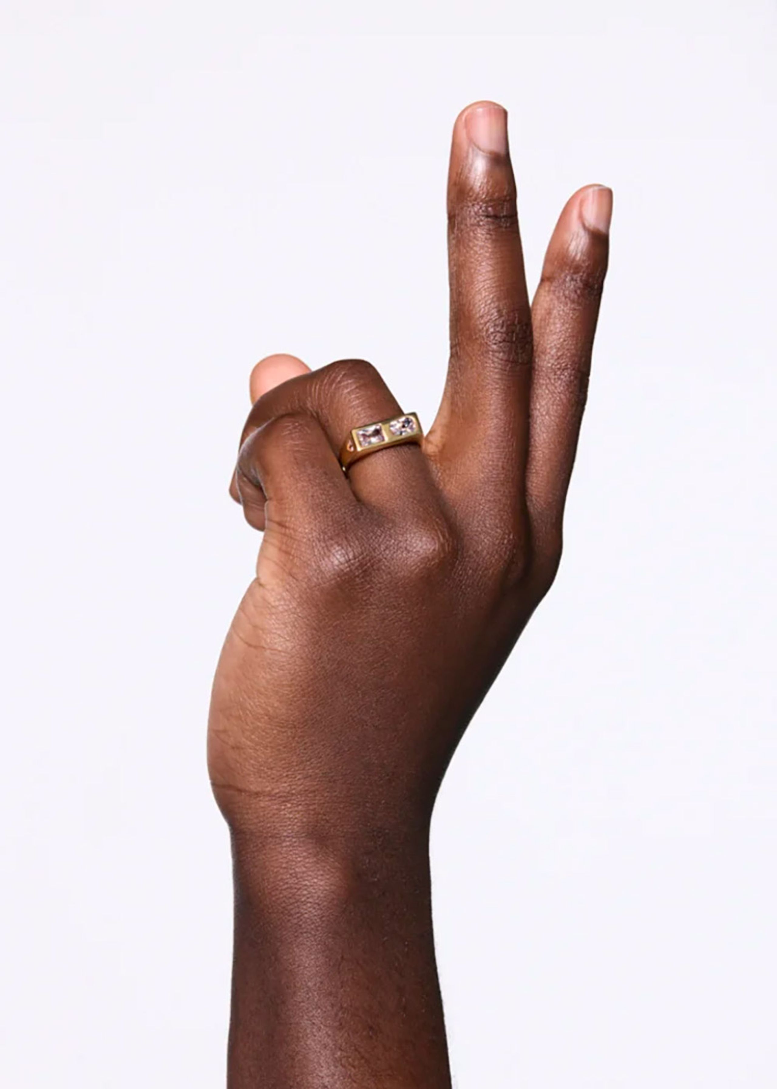 Maria Black - Ring - Us Three Signet Ring - 18K Gold plated