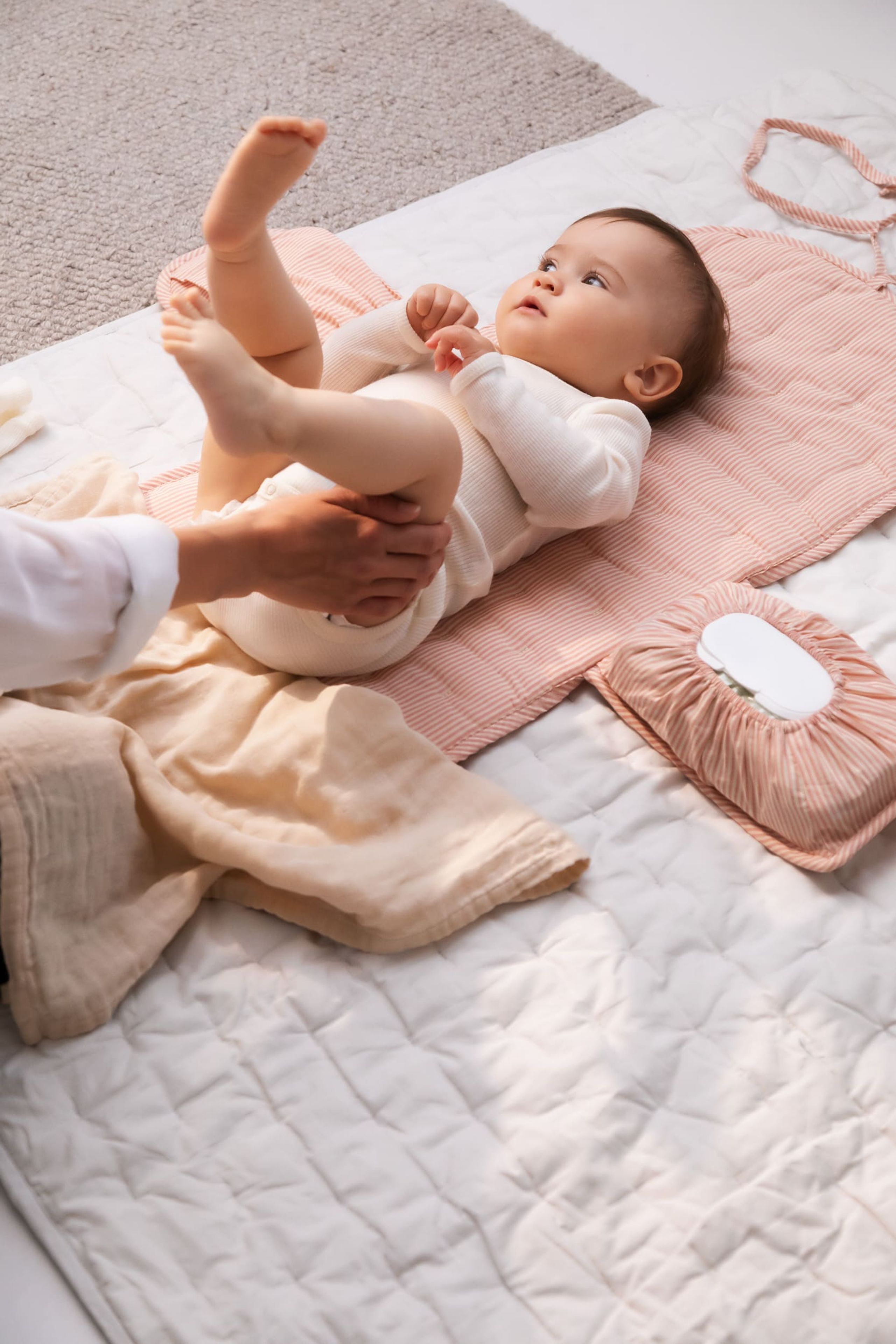 MarMar Copenhagen - Pusle - Changing Mat - Soft Cheek Stripe