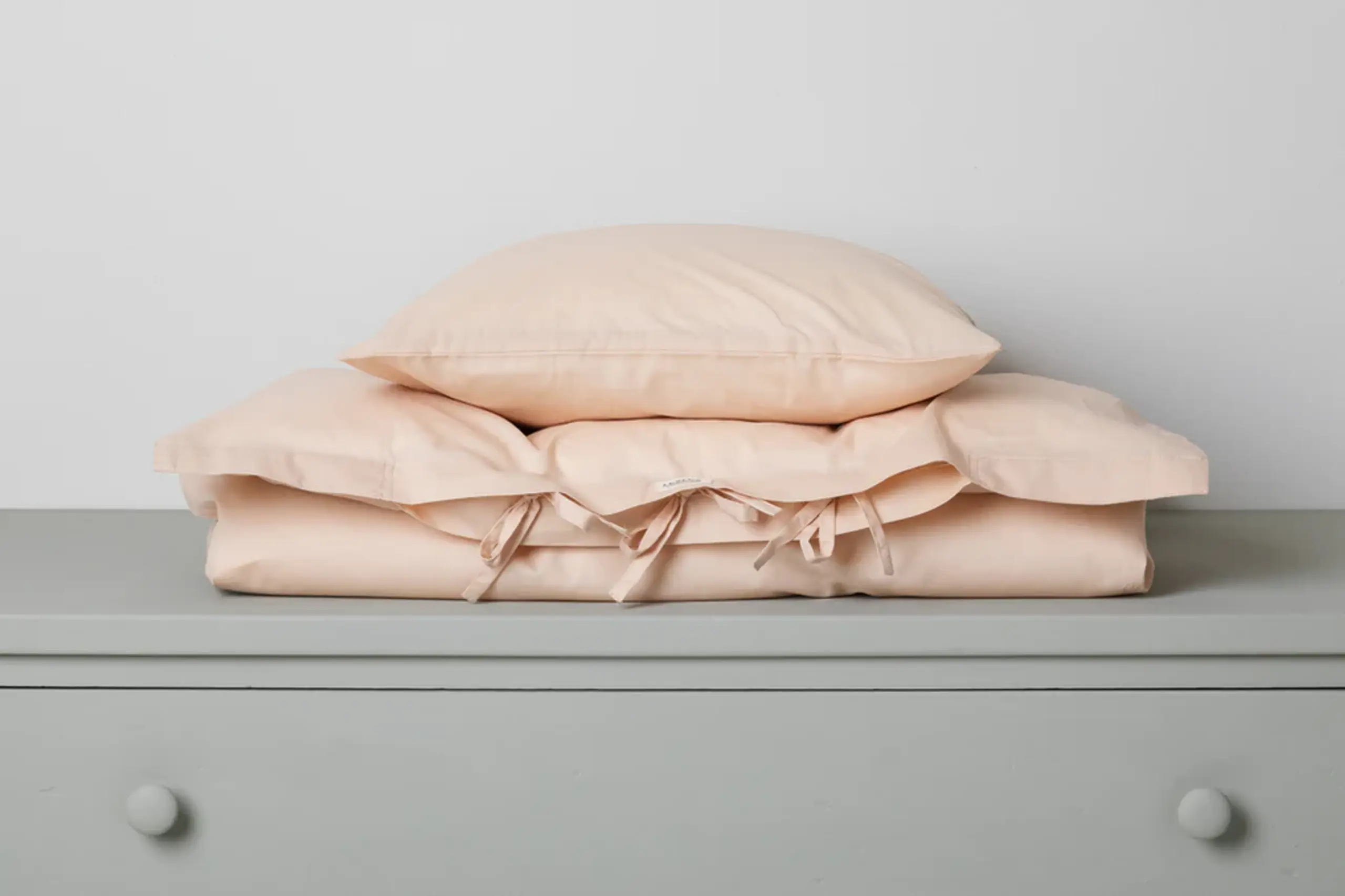 MarMar Copenhagen - Sengetøj - Sengetøj crispy poplin voksen - Beige Rose