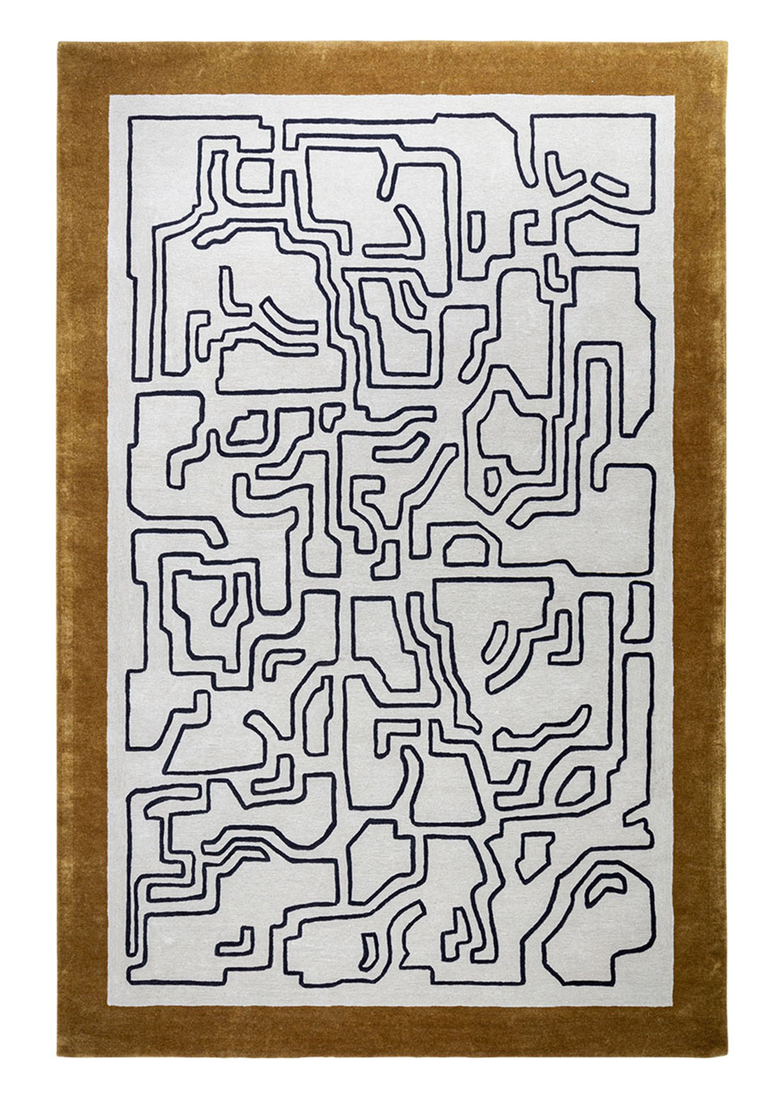 MASSIMO - Rug - Structures - Fragment 2 (with border) - Fragment 2