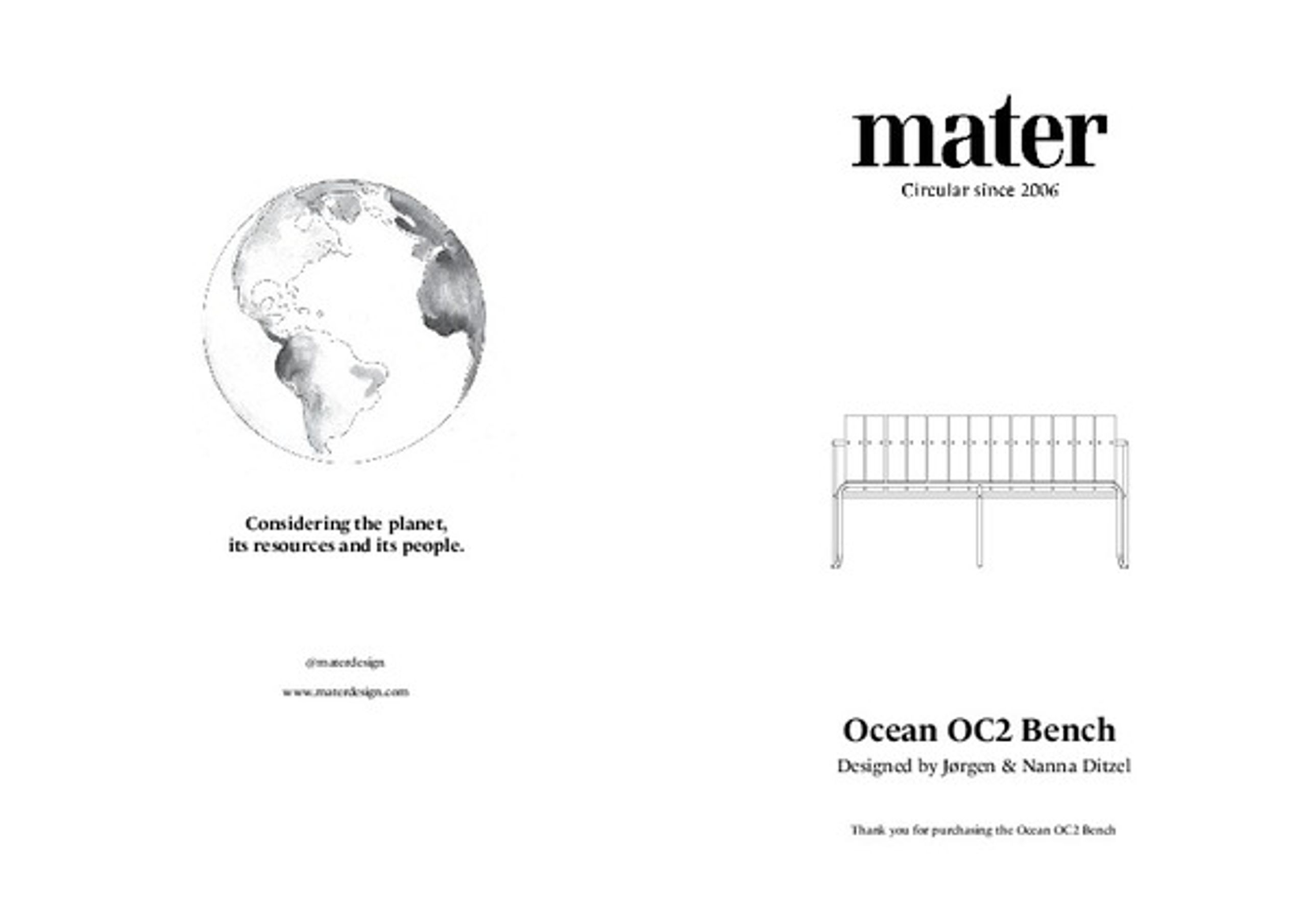 Mater - Bench - Ocean OC2 - Green