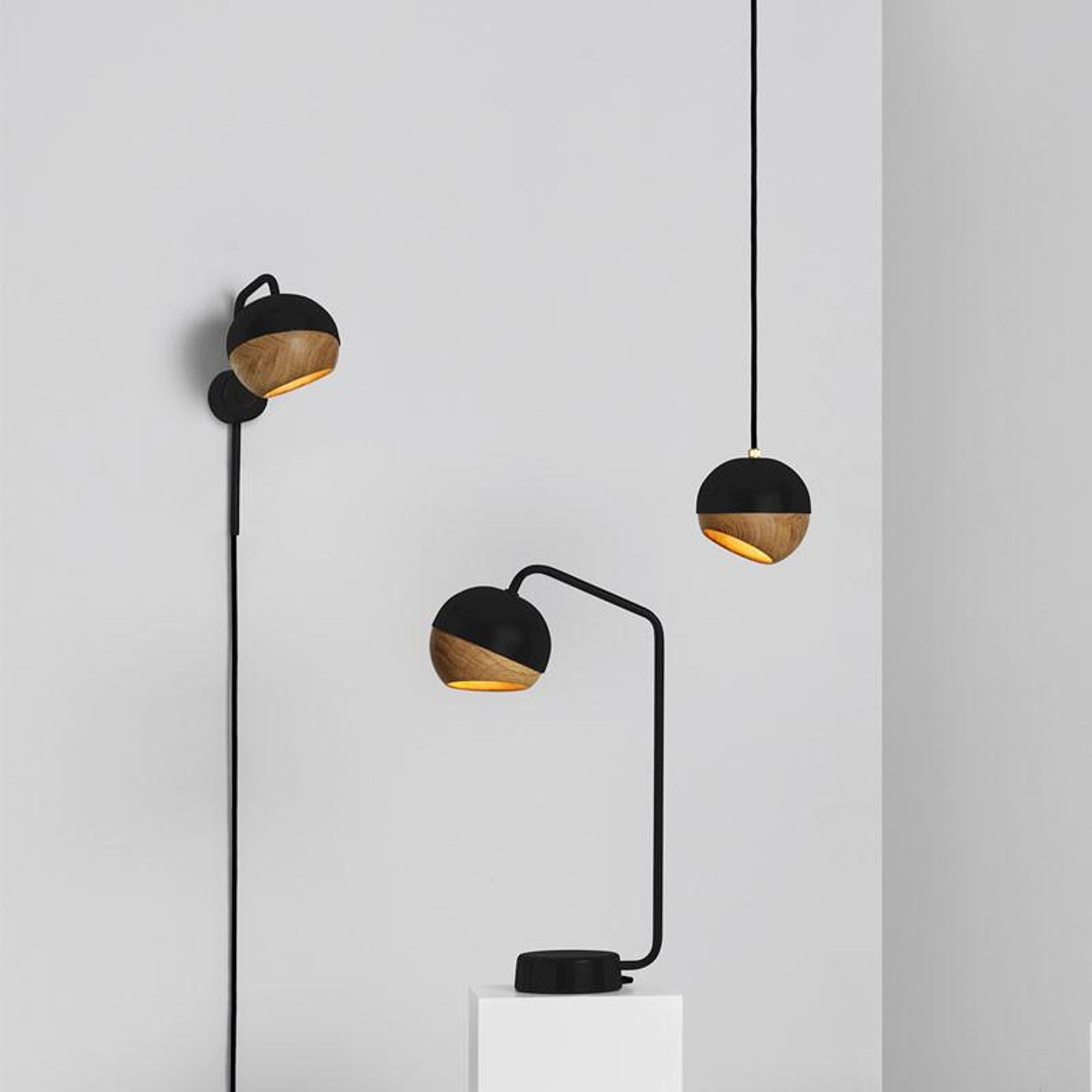 Mater - Lampe - Ray Lamp - Wall Lamp Black