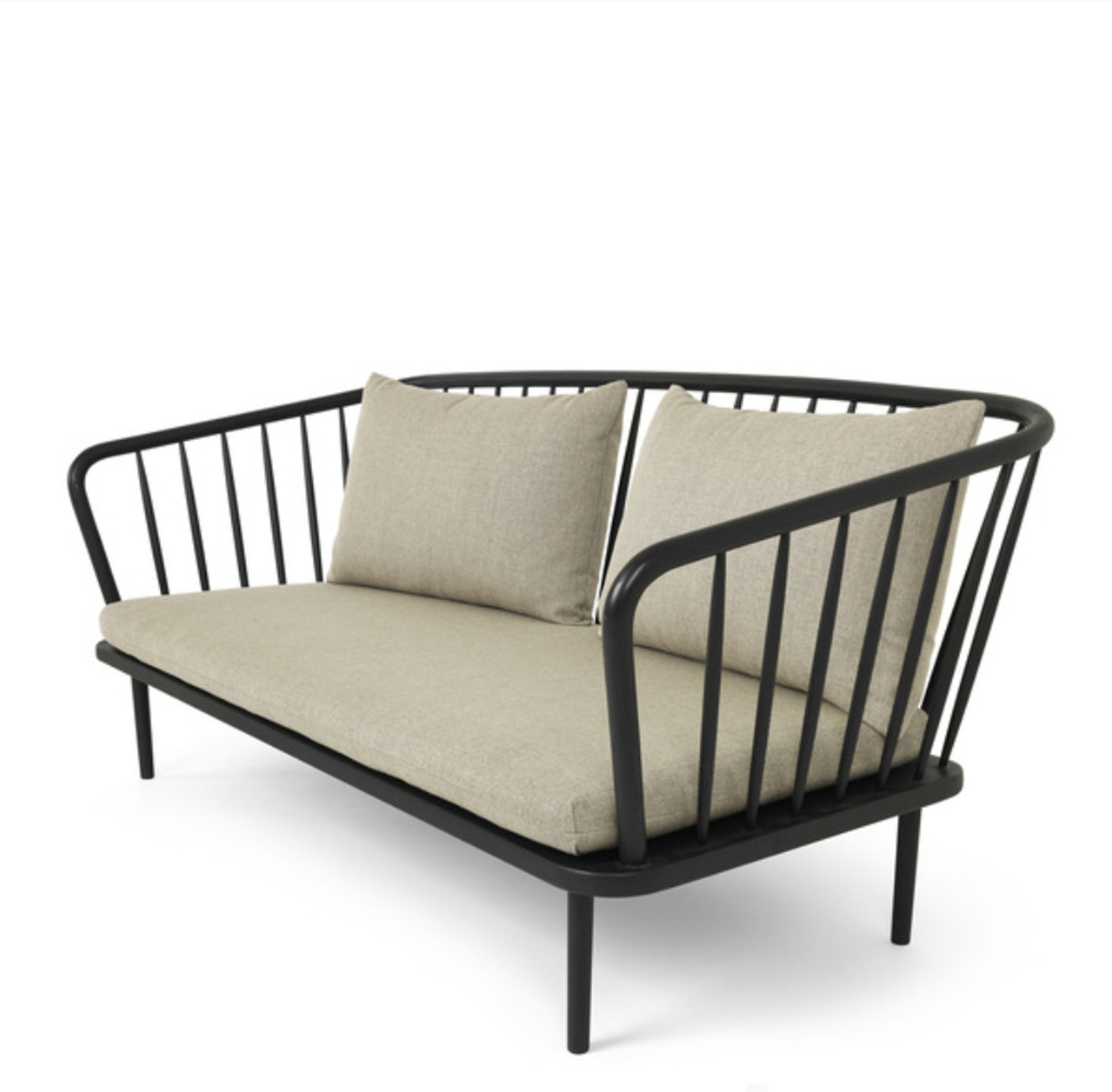 Mater - Sofa - Mollis Sofa - Black Stain Oak