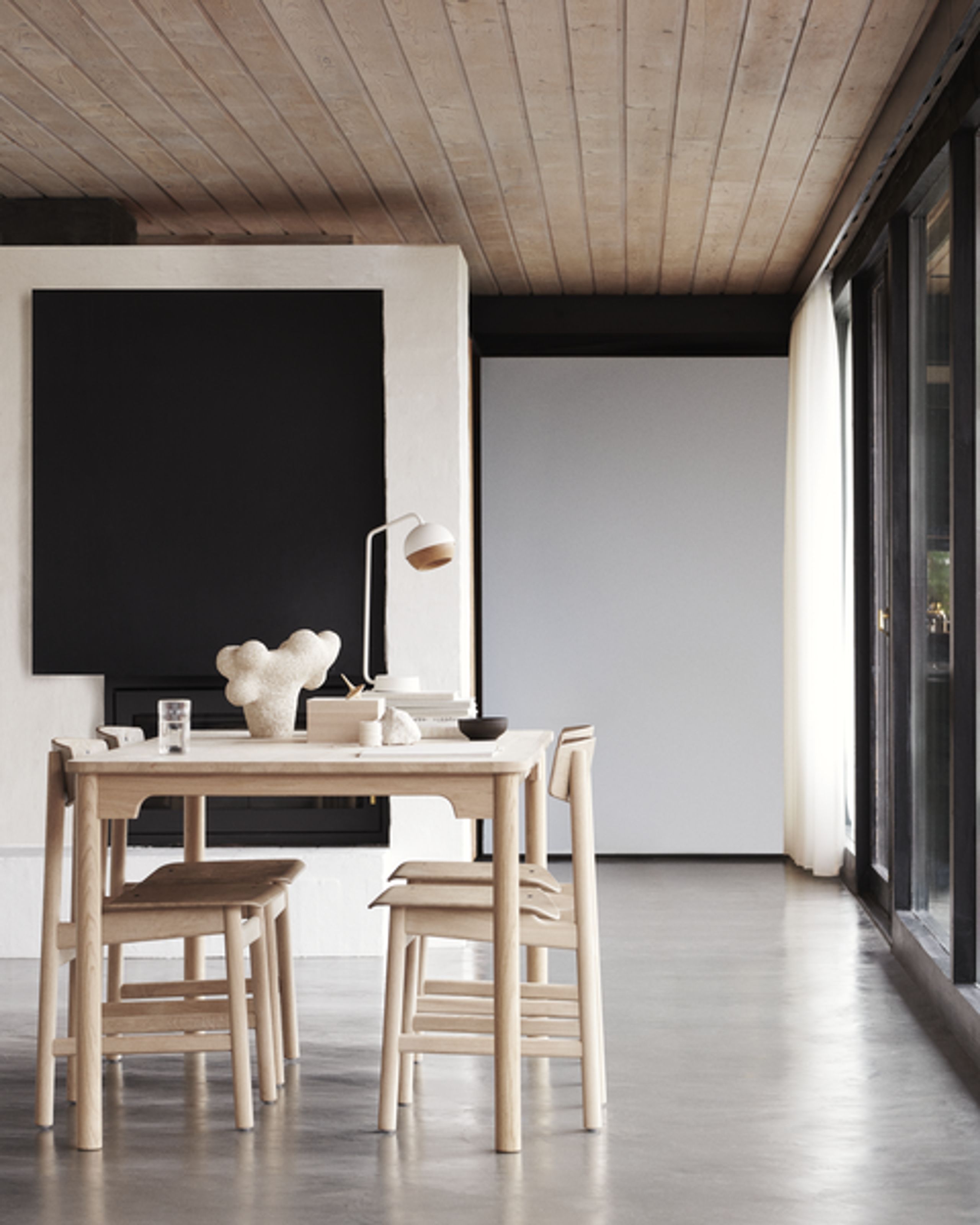 Mater - Dining Table - Børge Mogensen Conscious Table BM5462 - Soaped Oak