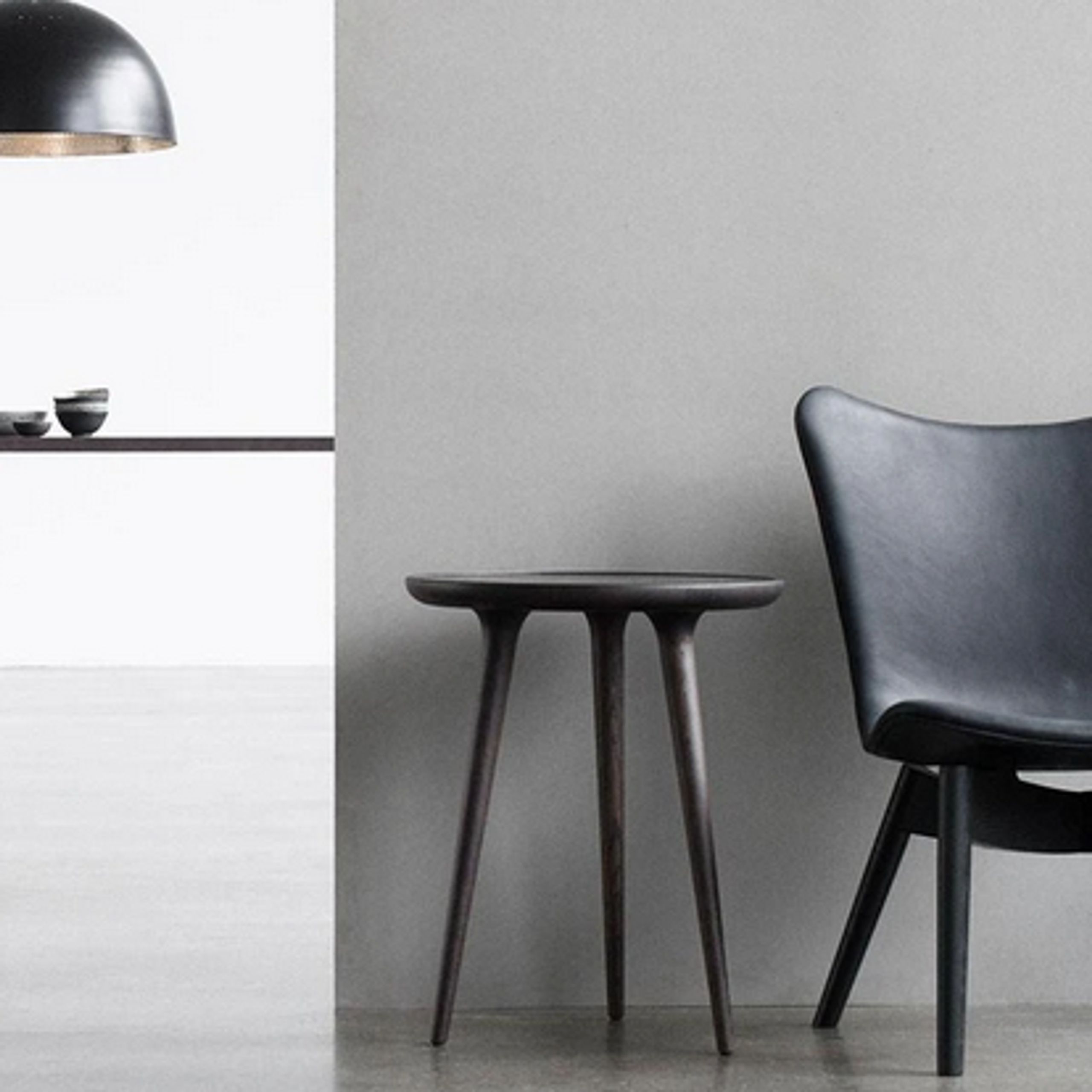 Mater - Table à manger - Accent Oval Lounge Table - Sort Farvet Eg - Large