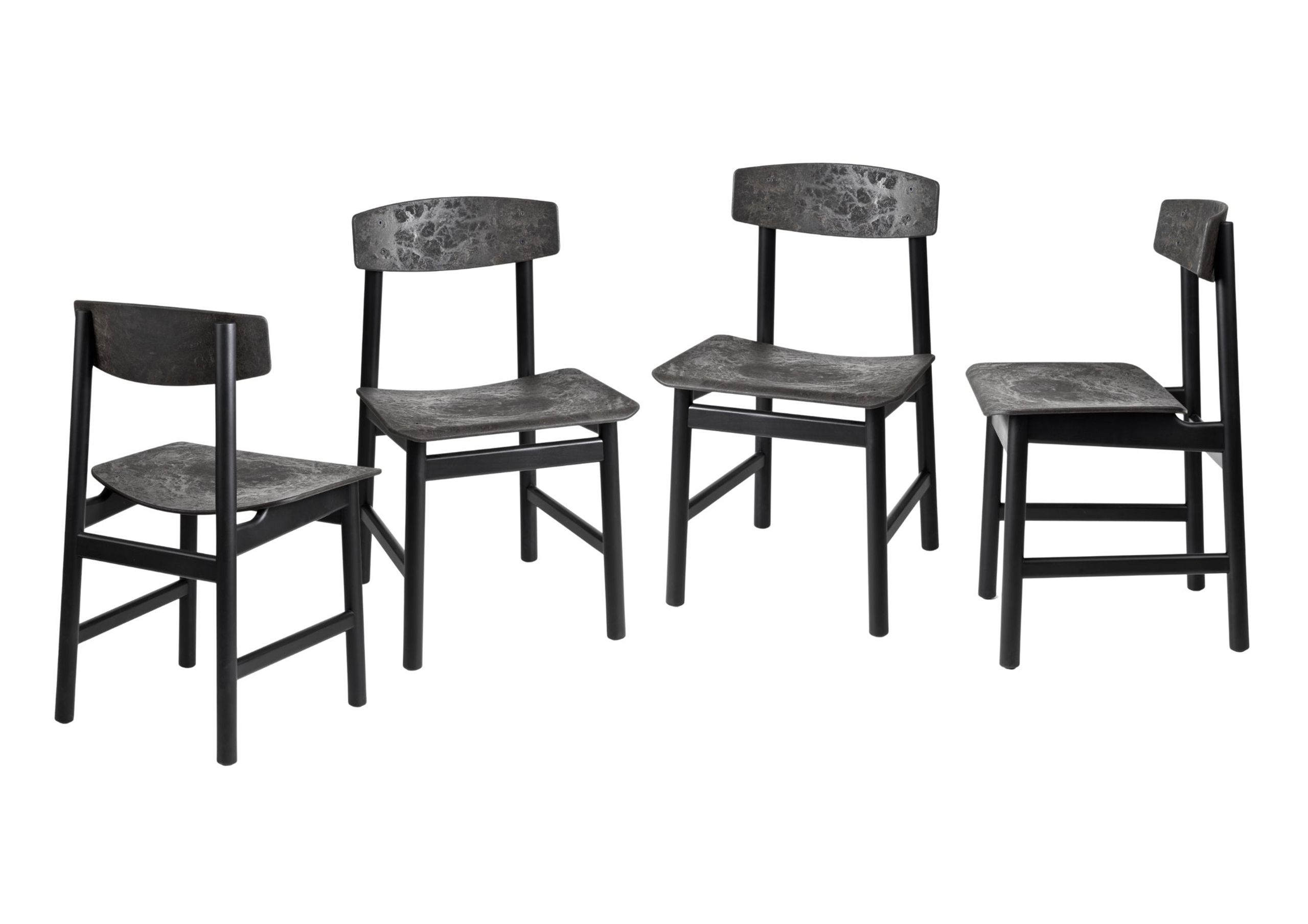 Mater - Chaise - Børge Mogensen Conscious Chair BM3162 - 4 stk - Black Beech - 4 stk