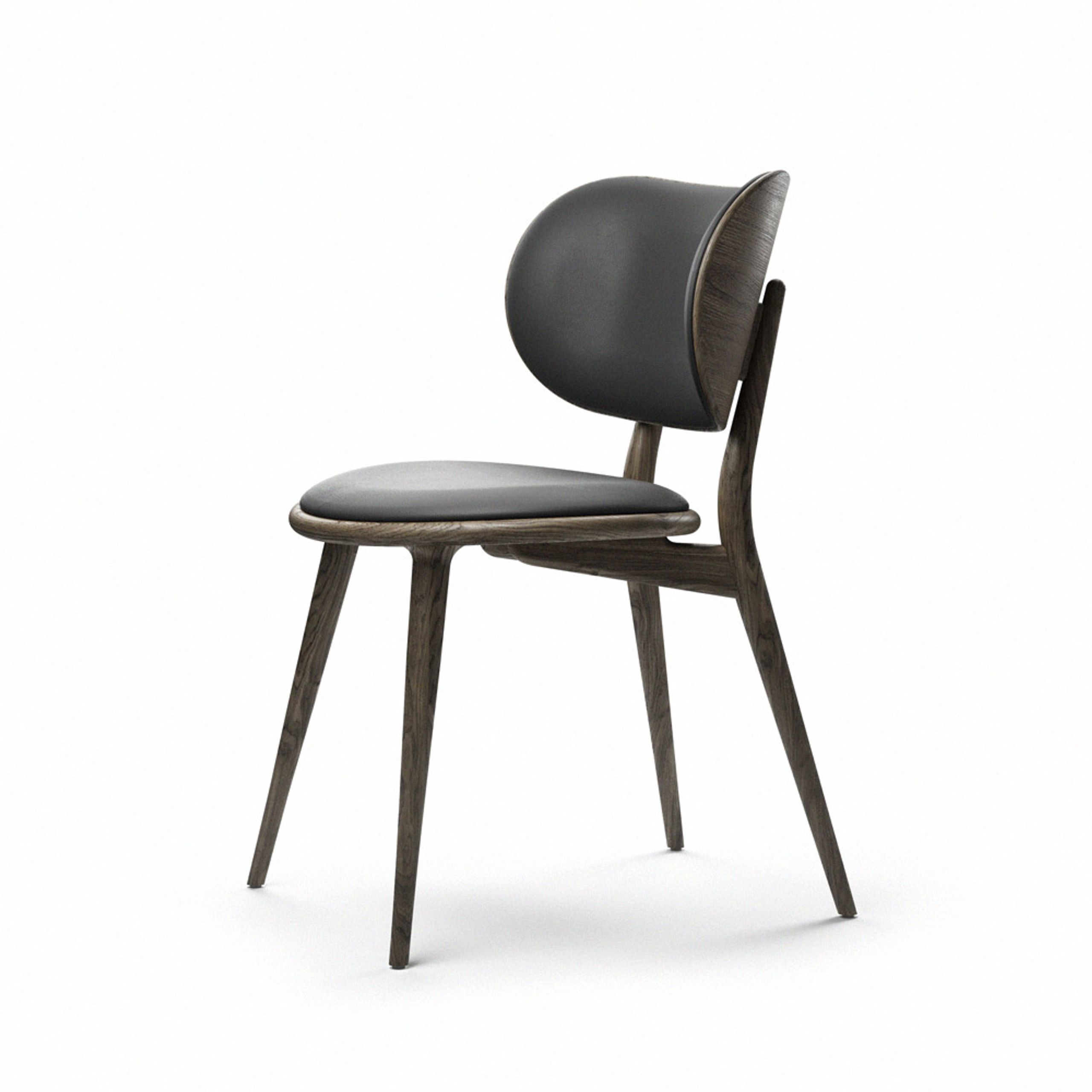 Mater - Chair - The Dining Chair - Sirka Grey Stained Oak / Black Natural Leather