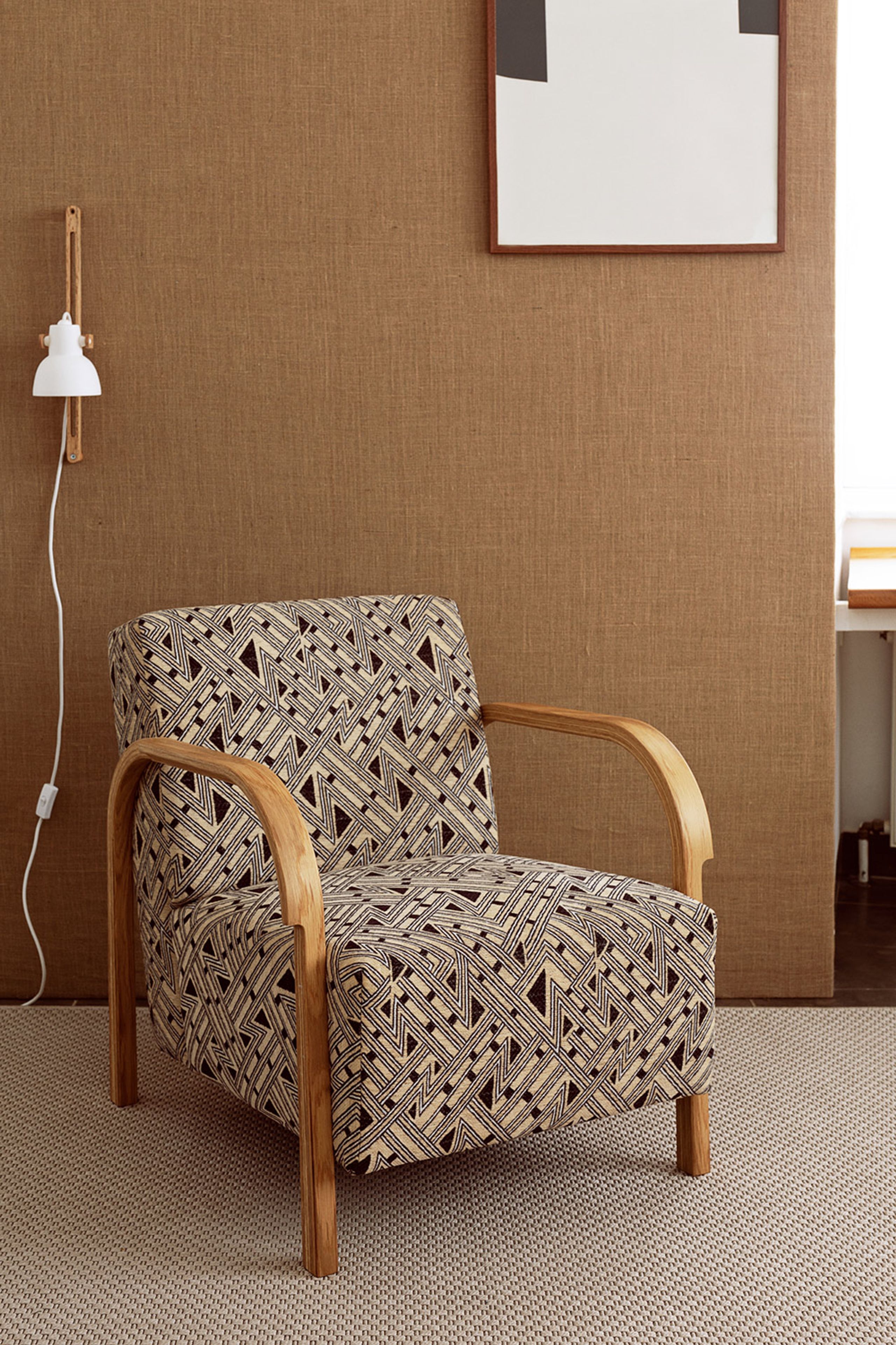 Mazo - Fotel - ARCH Lounge Chair - Fabric: Storr, Linear, Mohair or Mcnutt