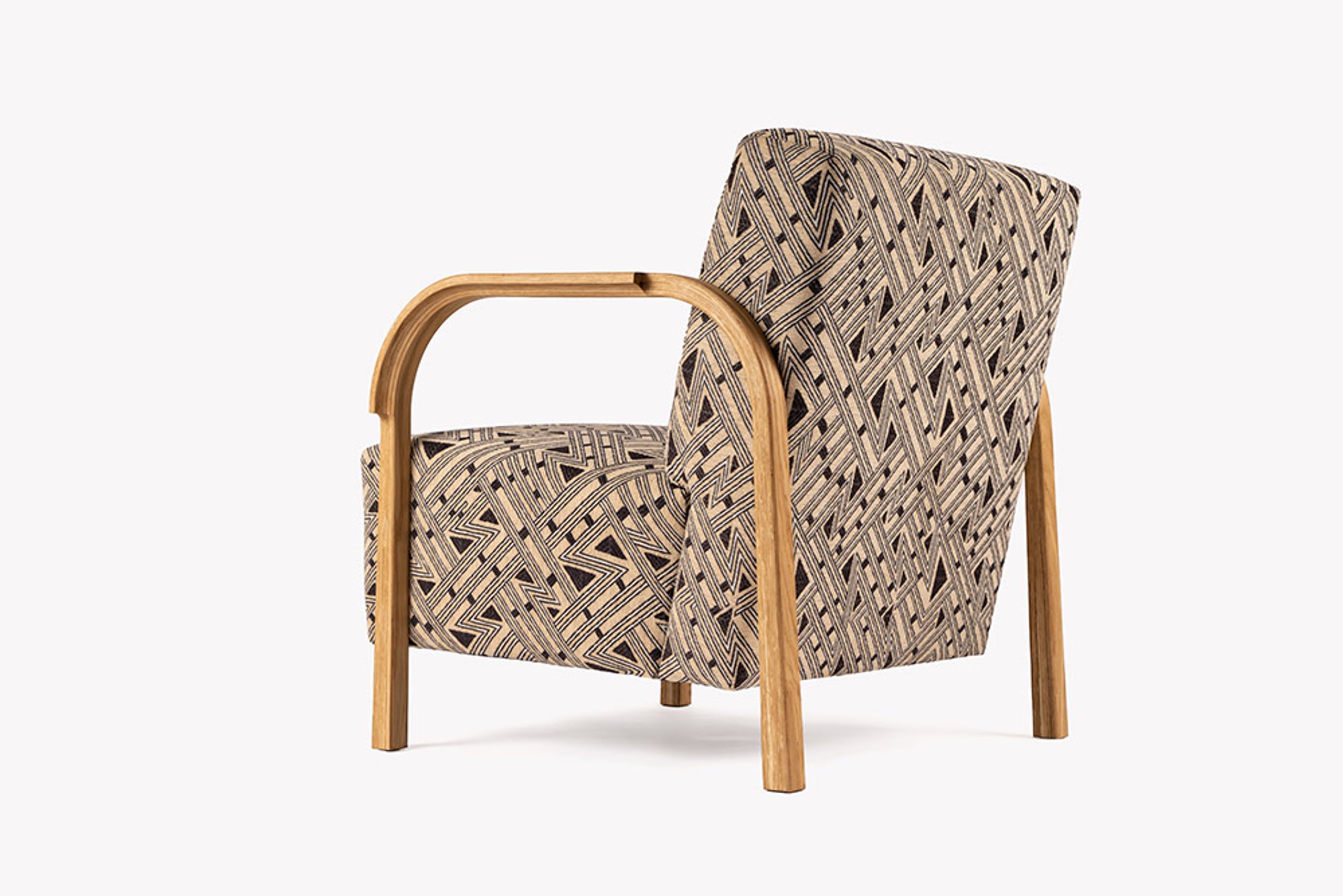 Mazo - Fotel - ARCH Lounge Chair - Fabric: Storr, Linear, Mohair or Mcnutt