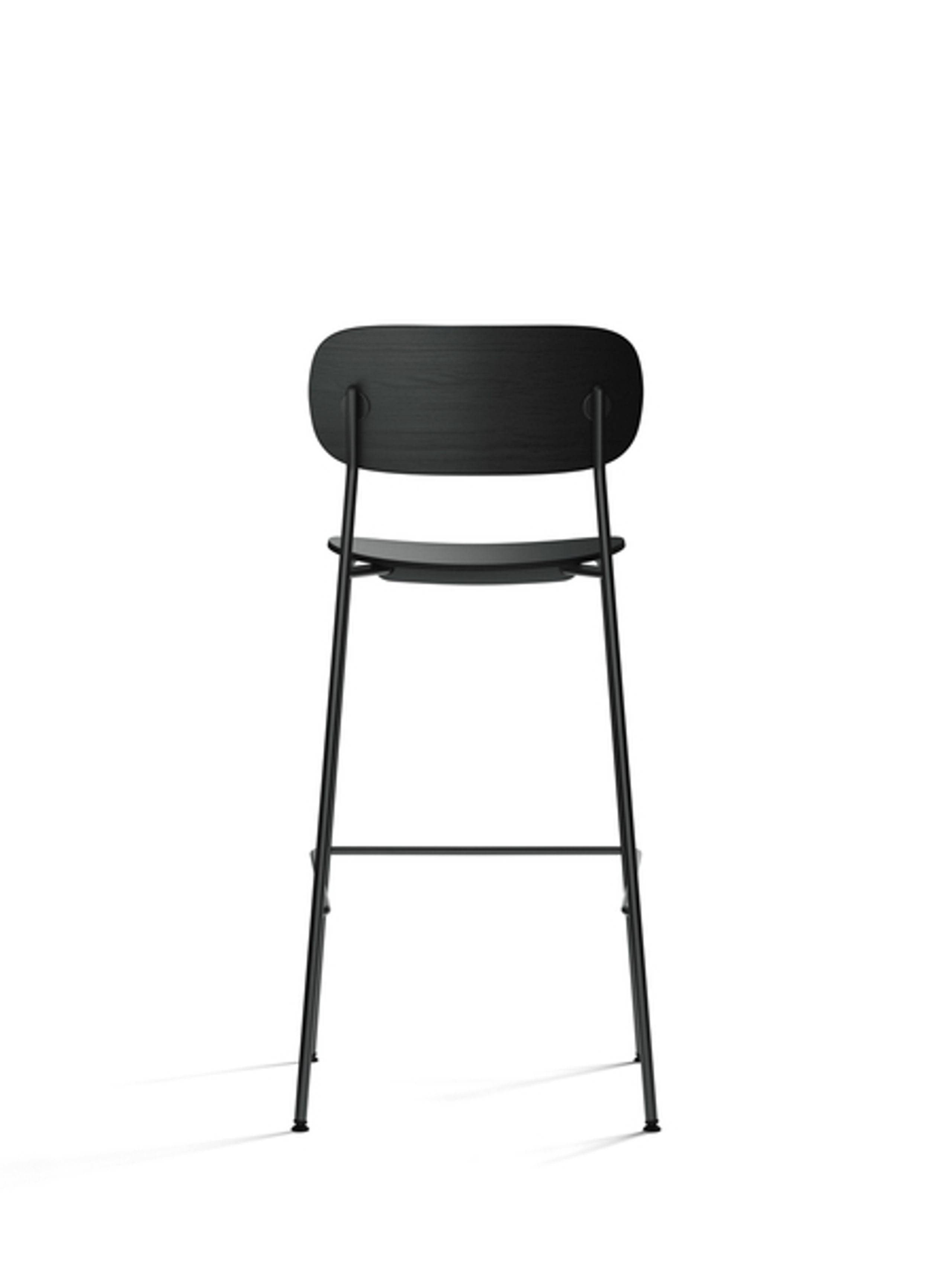 MENU - Bar stool - Co Bar Chair - Black Steel / Black Oak