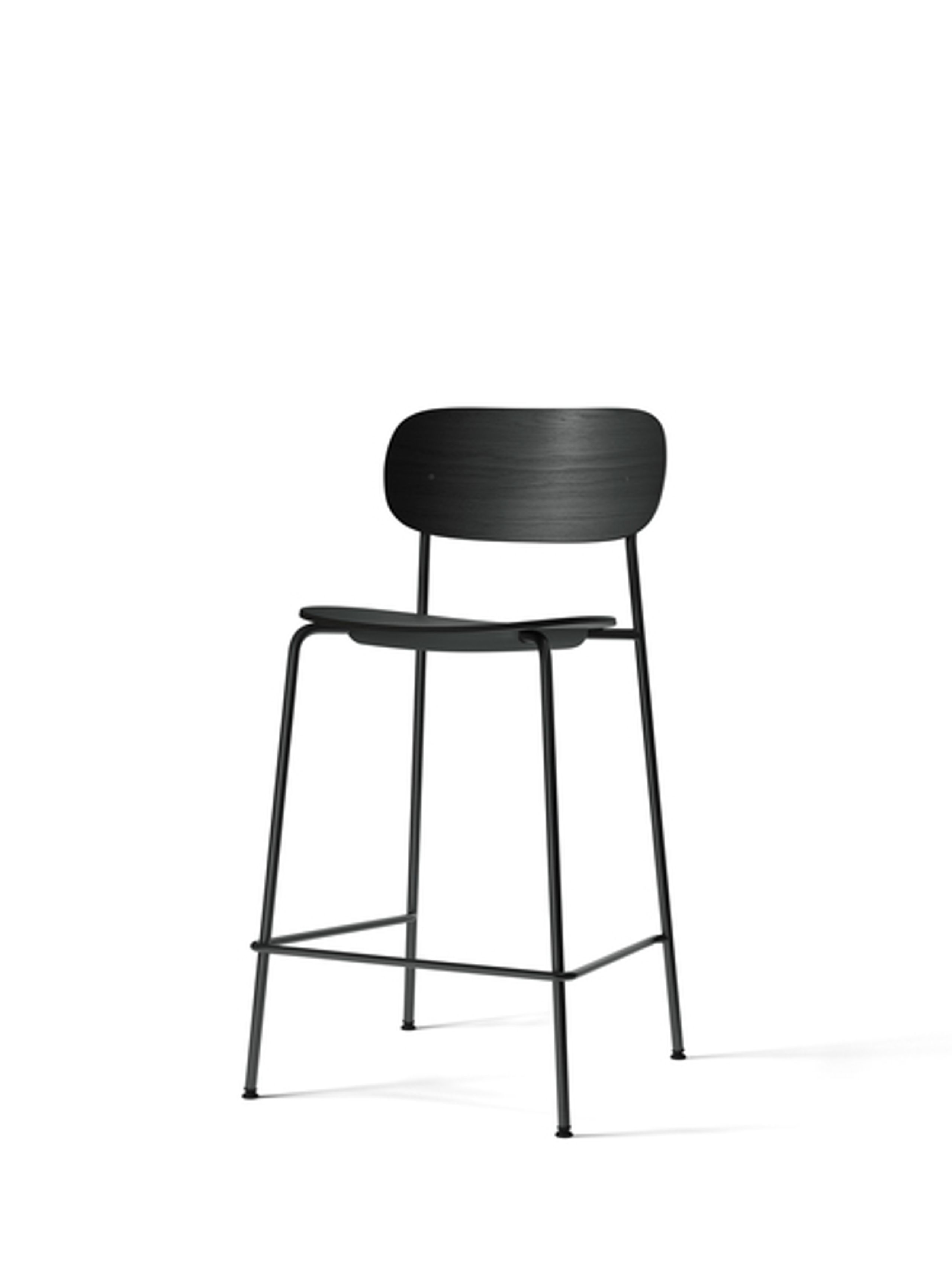 MENU - Barstol - Co Counter Chair - Black Steel / Black Oak
