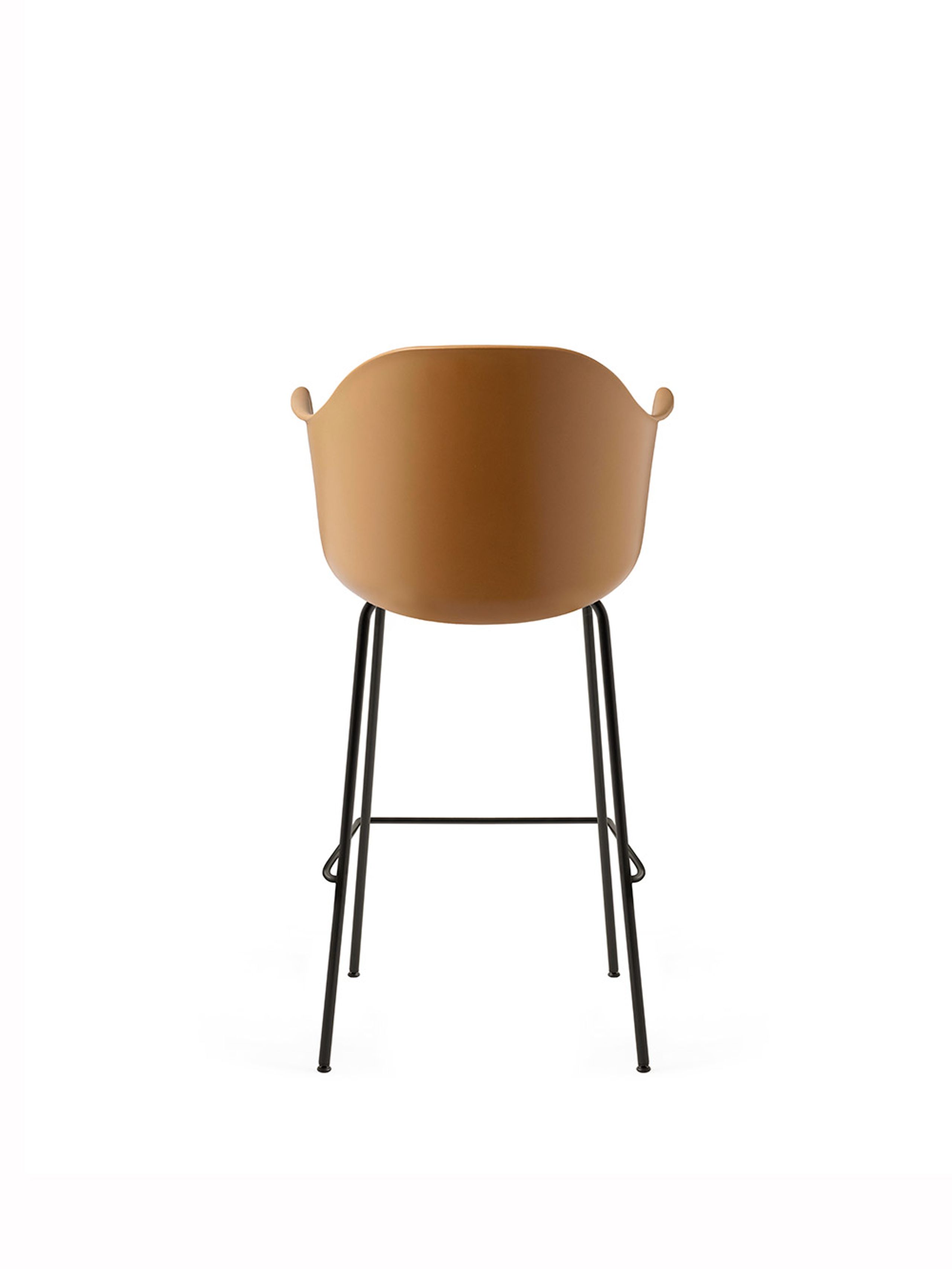MENU - Bar stool - Harbour Bar Chair / Black Steel Base - Khaki