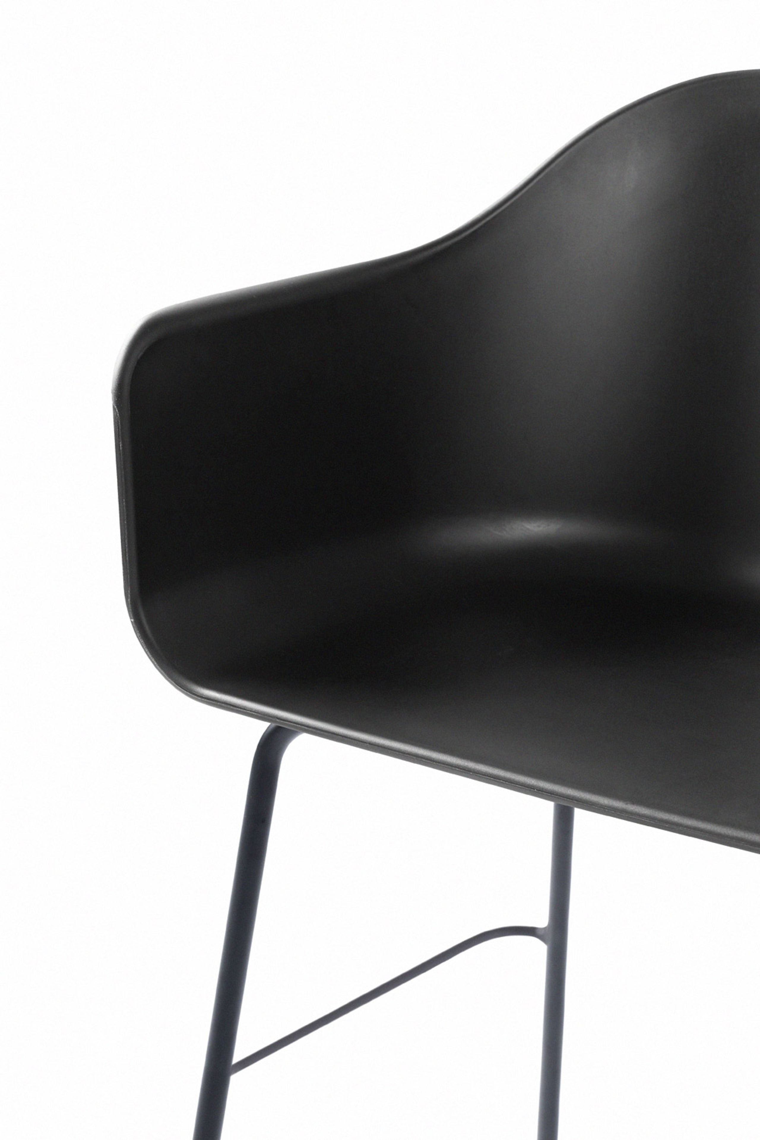 MENU - Barstol - Harbour Counter Chair / Black Steel Base - Black
