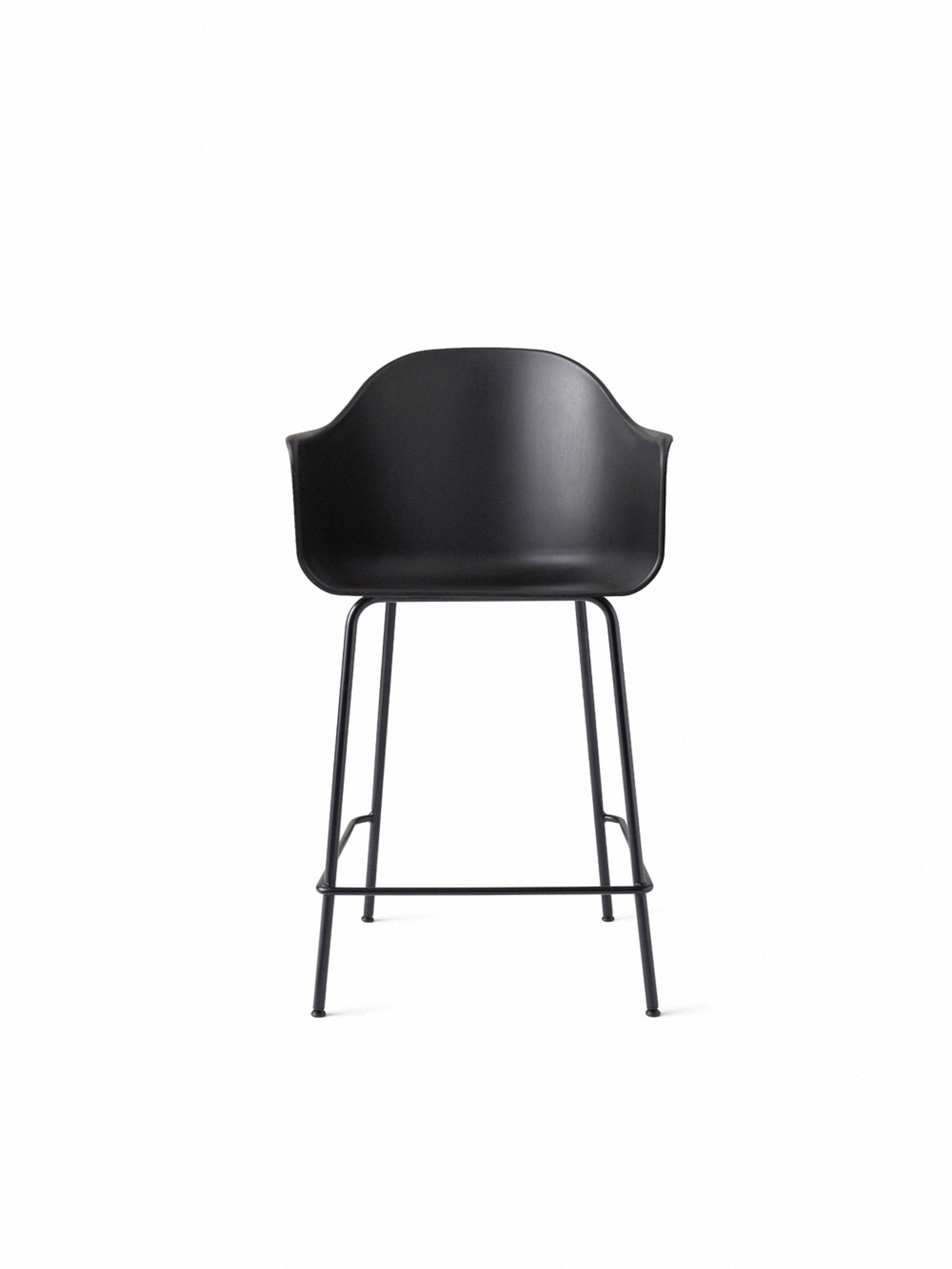 MENU - Barstol - Harbour Counter Chair / Black Steel Base - Black