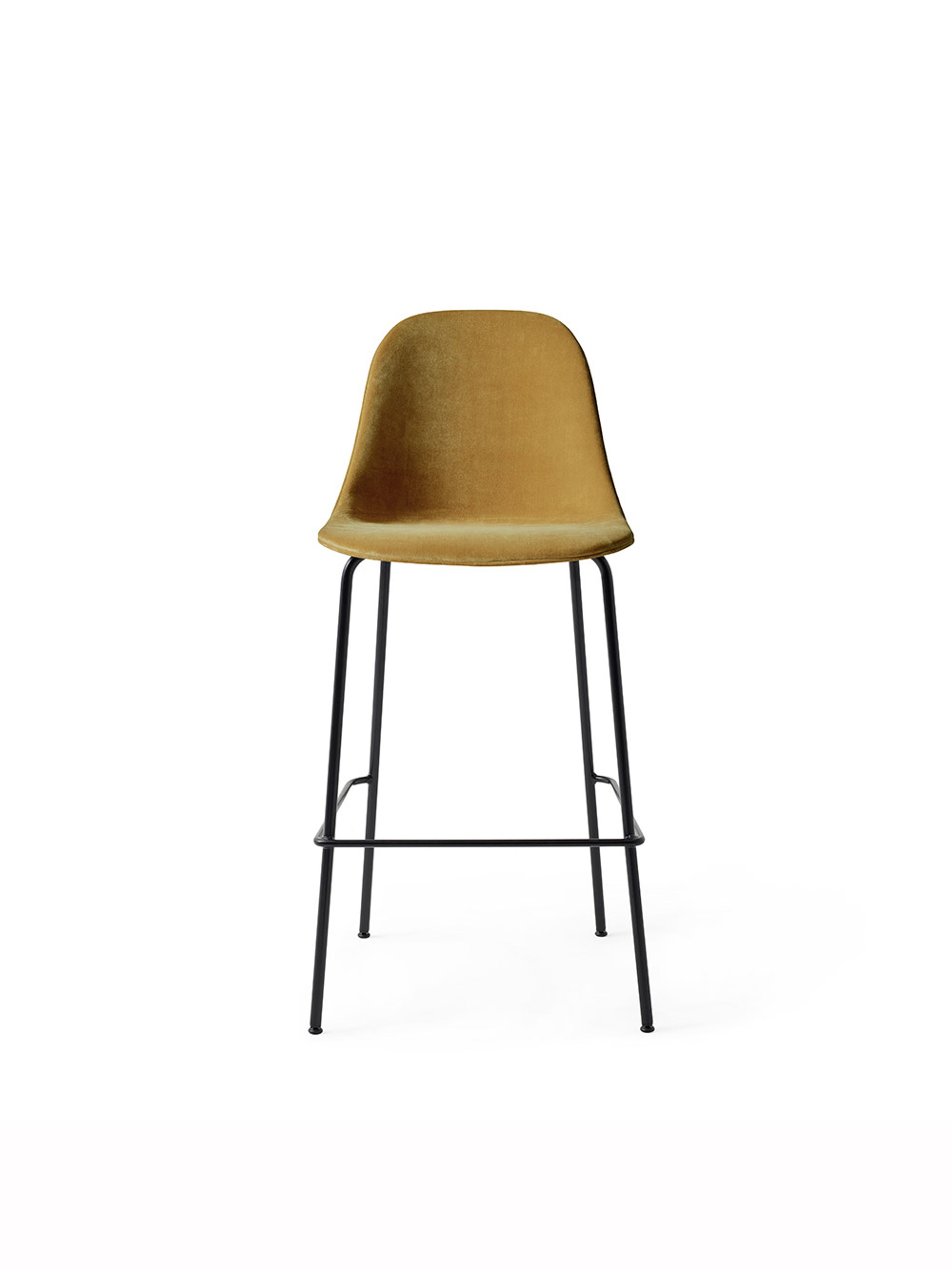 MENU - Barstol - Harbour Side Counter Chair / Black Steel Base - Upholstery: City Velvet CA 7832/060