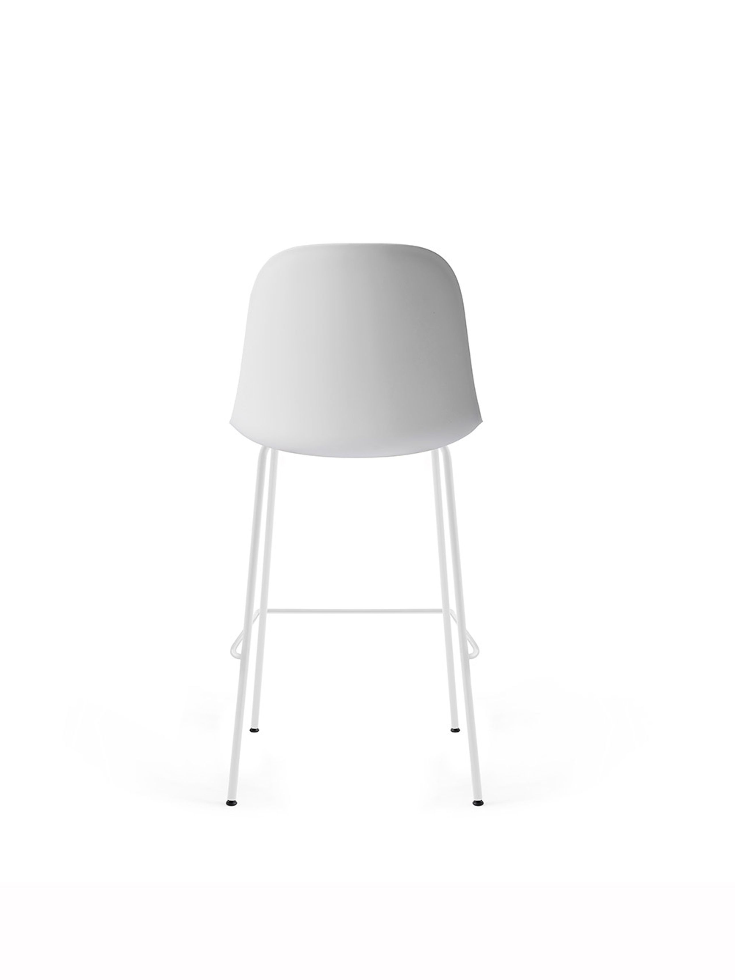 MENU - Barstol - Harbour Bar Counter Chair / Black Steel Base - Light Grey