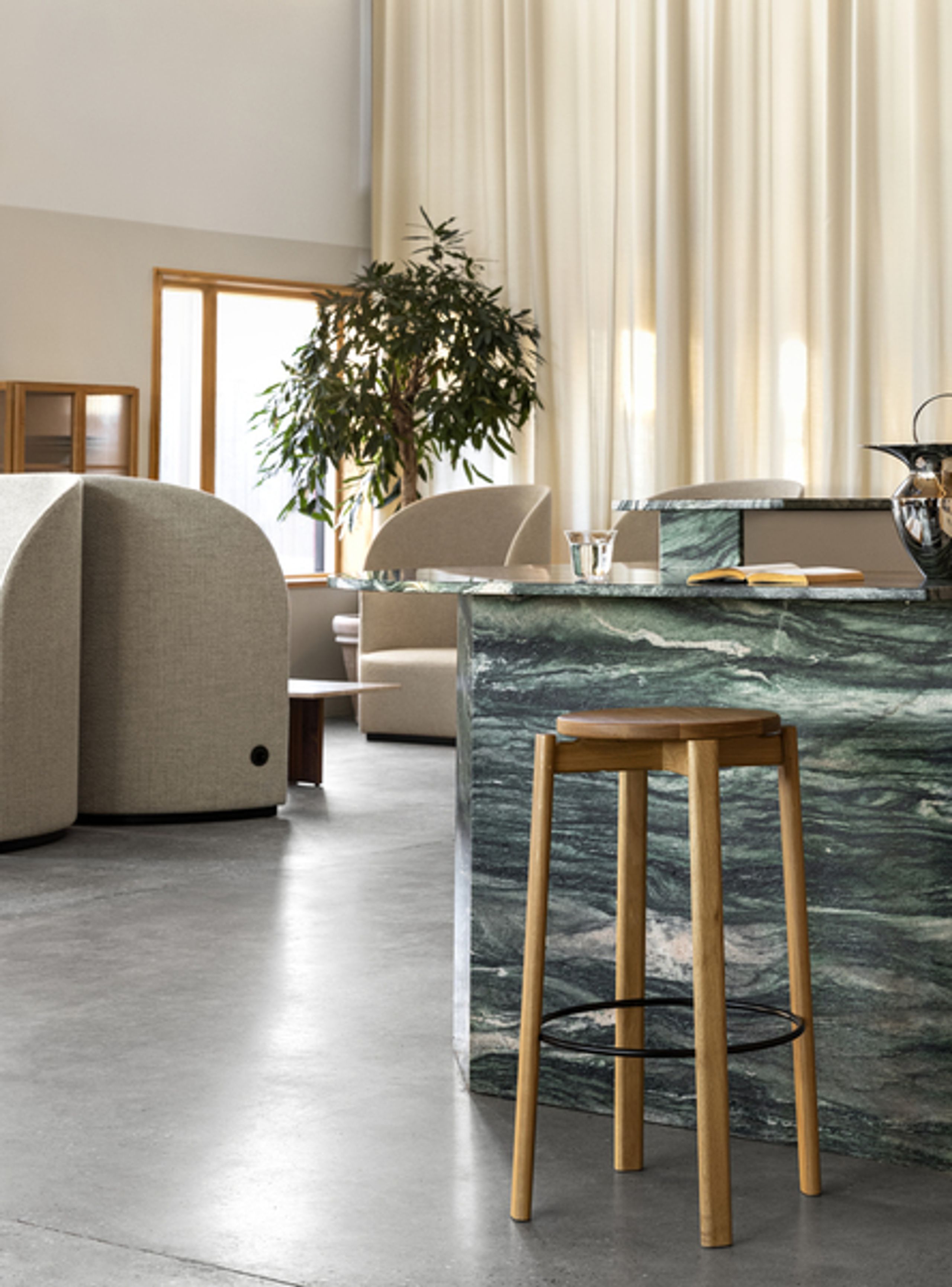 MENU - Tabouret de bar - Passage Bar Stool - Natural oak