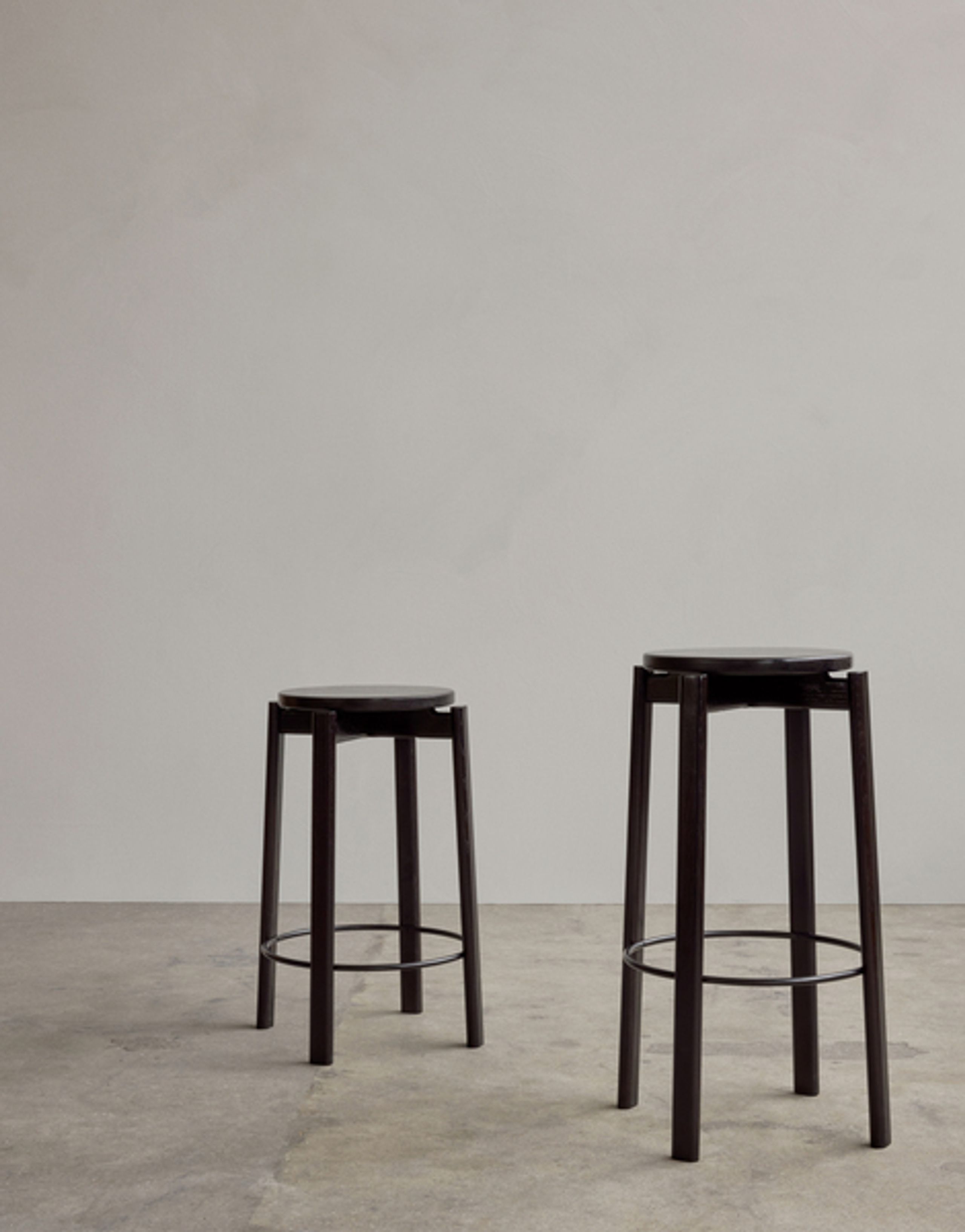 MENU - Bar stool - Passage Counter Stool - Dark lacquered oak
