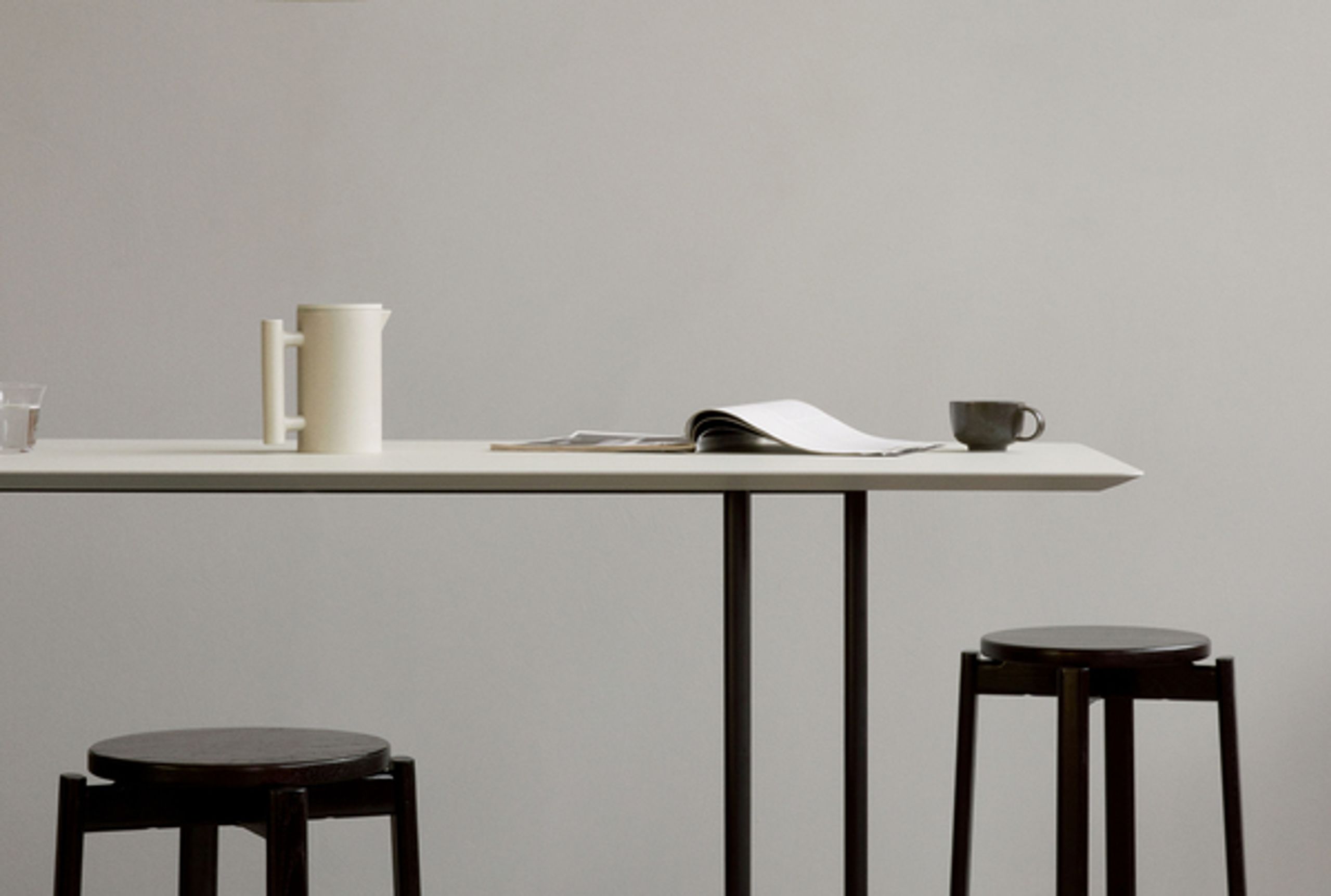 MENU - Bar stool - Passage Counter Stool - Dark lacquered oak