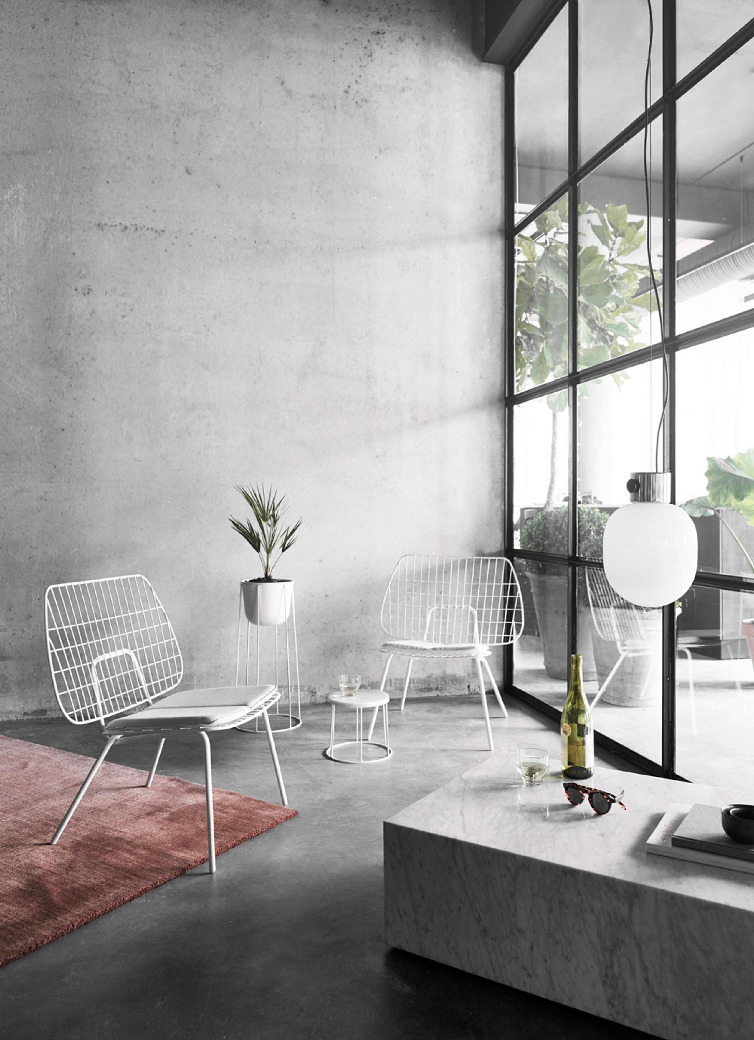 MENU - Bord - Plinth - Low / Rose