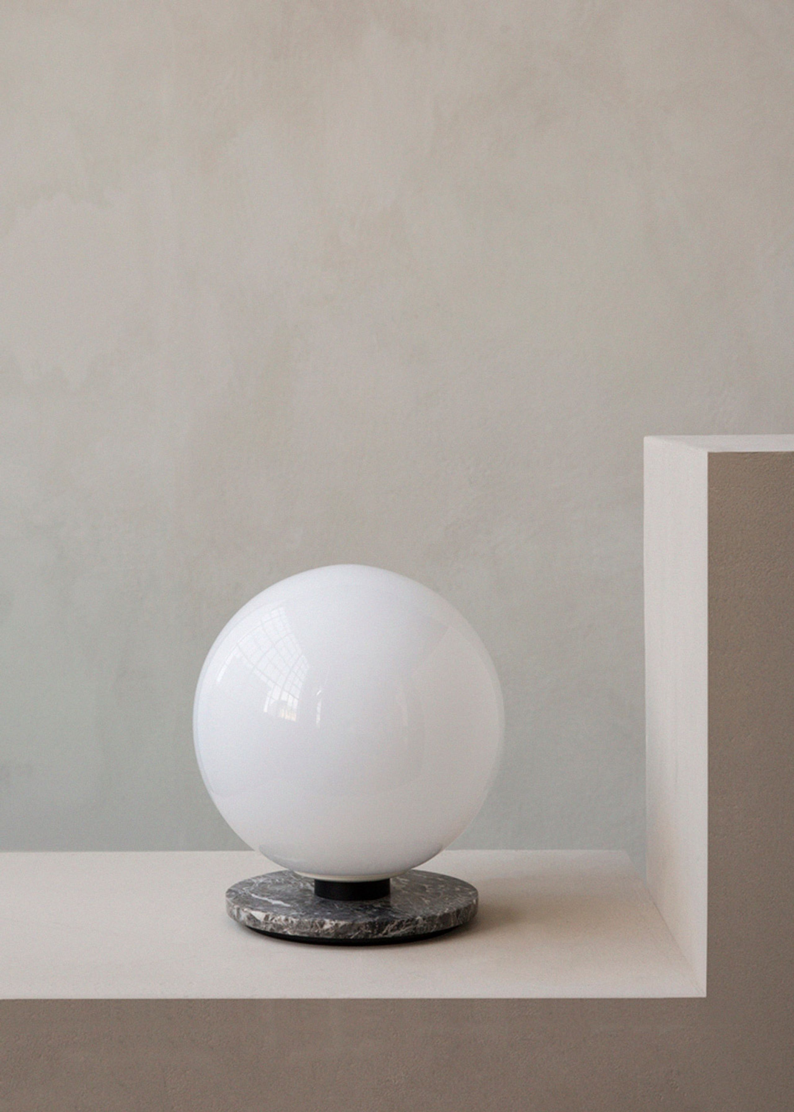 MENU - Table Lamp - TR Bulb / Table-Wall Lamp - Grey Marble / Shiny Opal