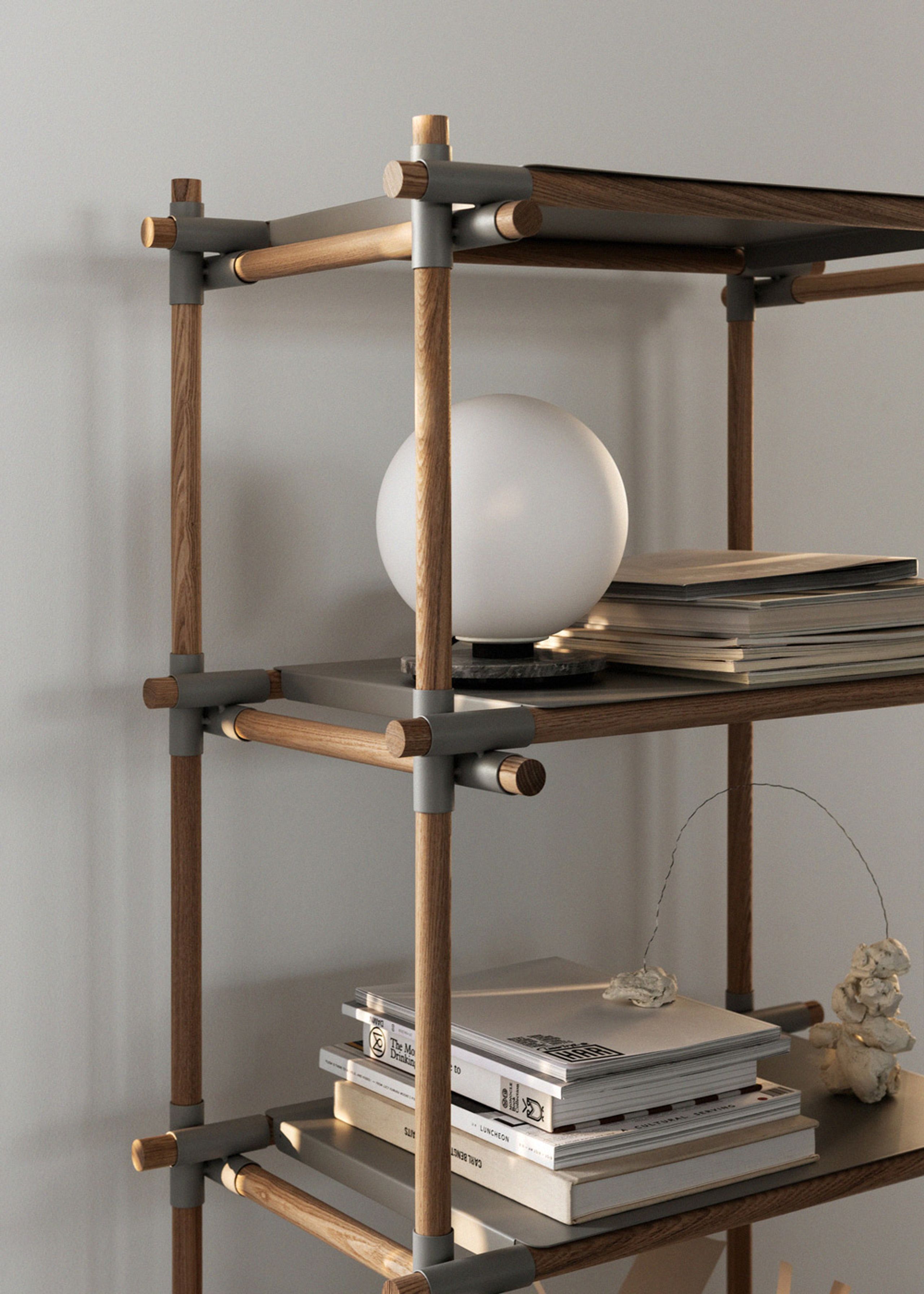 MENU - Table Lamp - TR Bulb / Table-Wall Lamp - Grey Marble / Shiny Opal