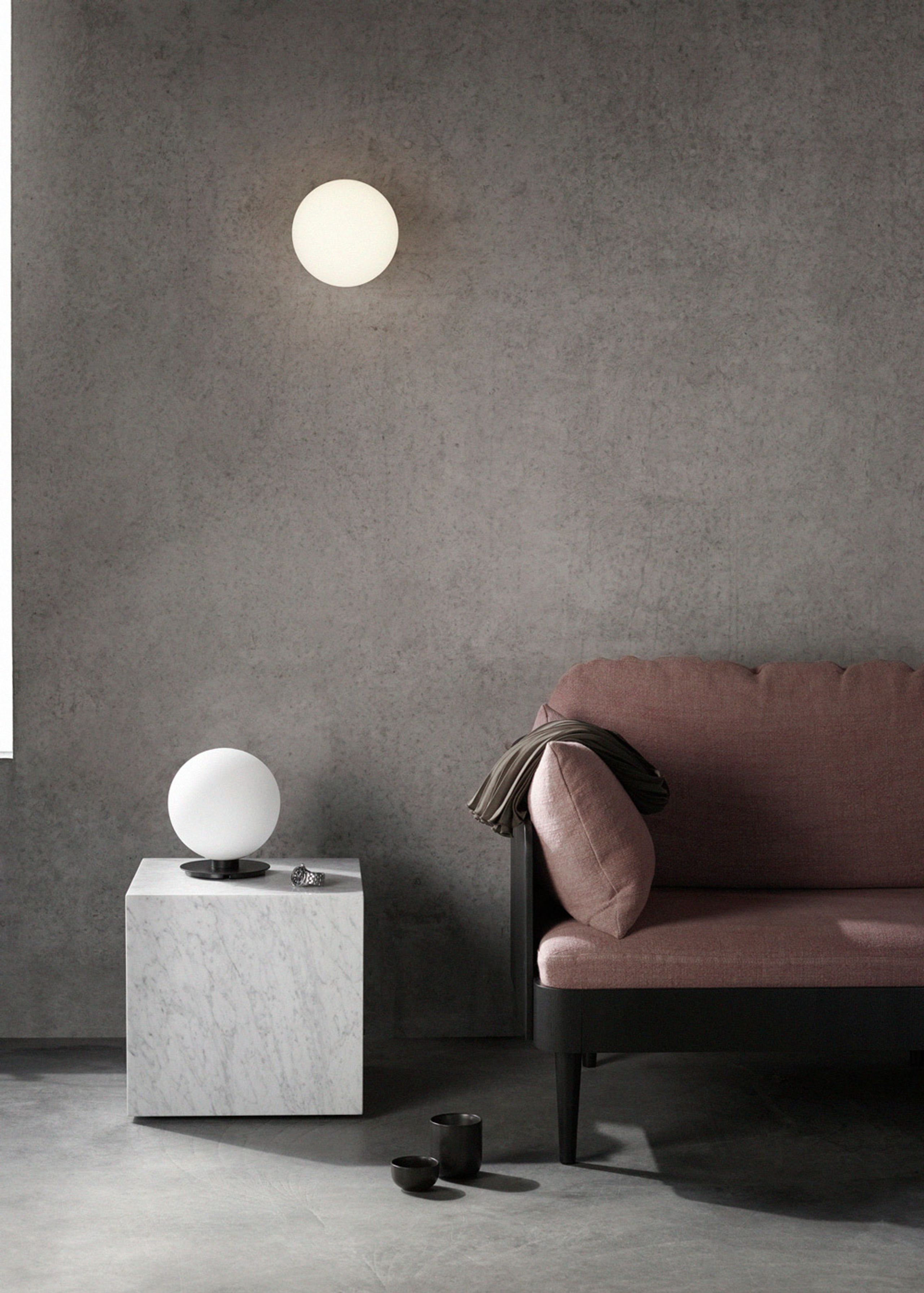 MENU - Table Lamp - TR Bulb / Table-Wall Lamp - Grey Marble / Shiny Opal
