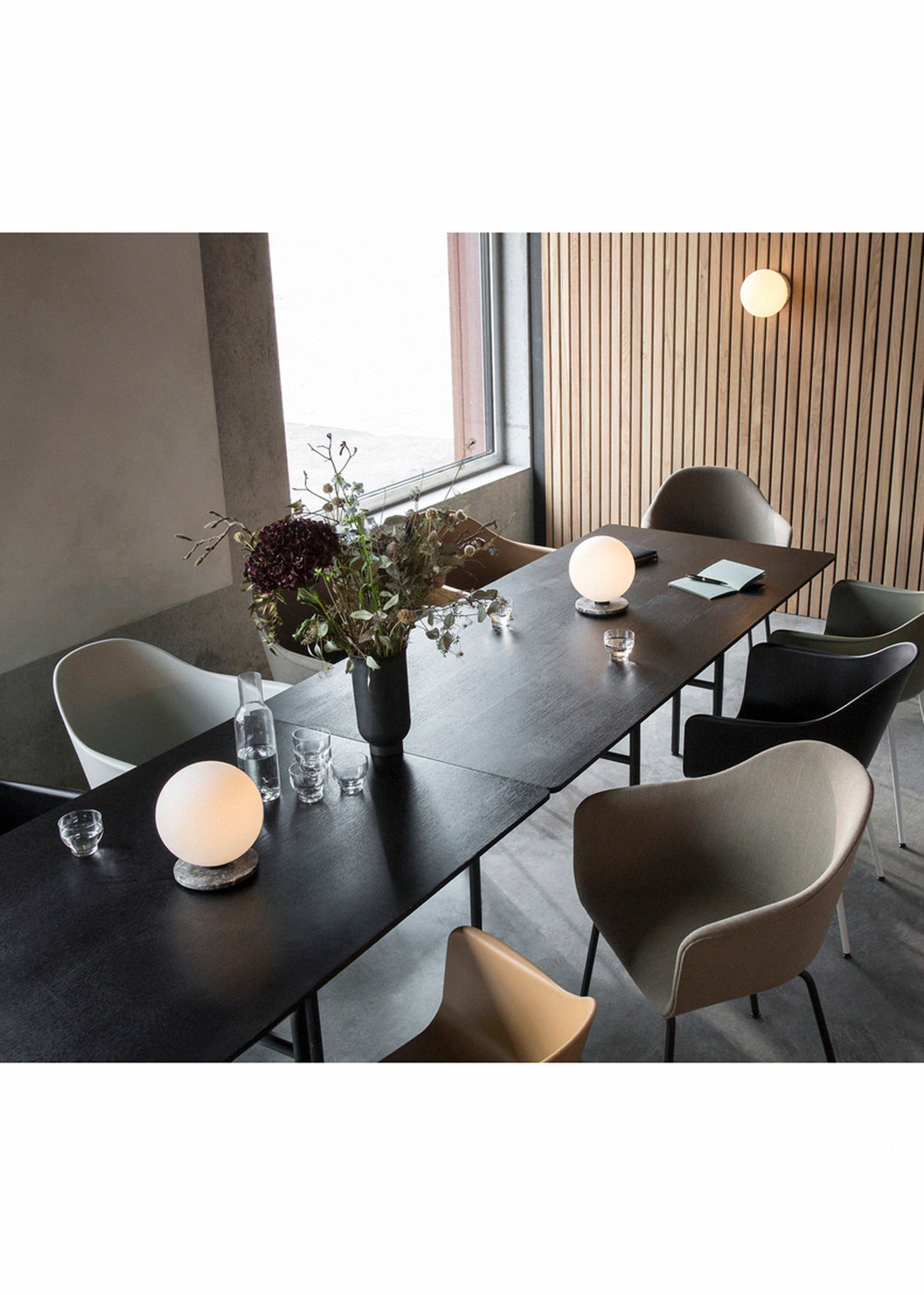 MENU - Table Lamp - TR Bulb / Table-Wall Lamp - Grey Marble / Shiny Opal