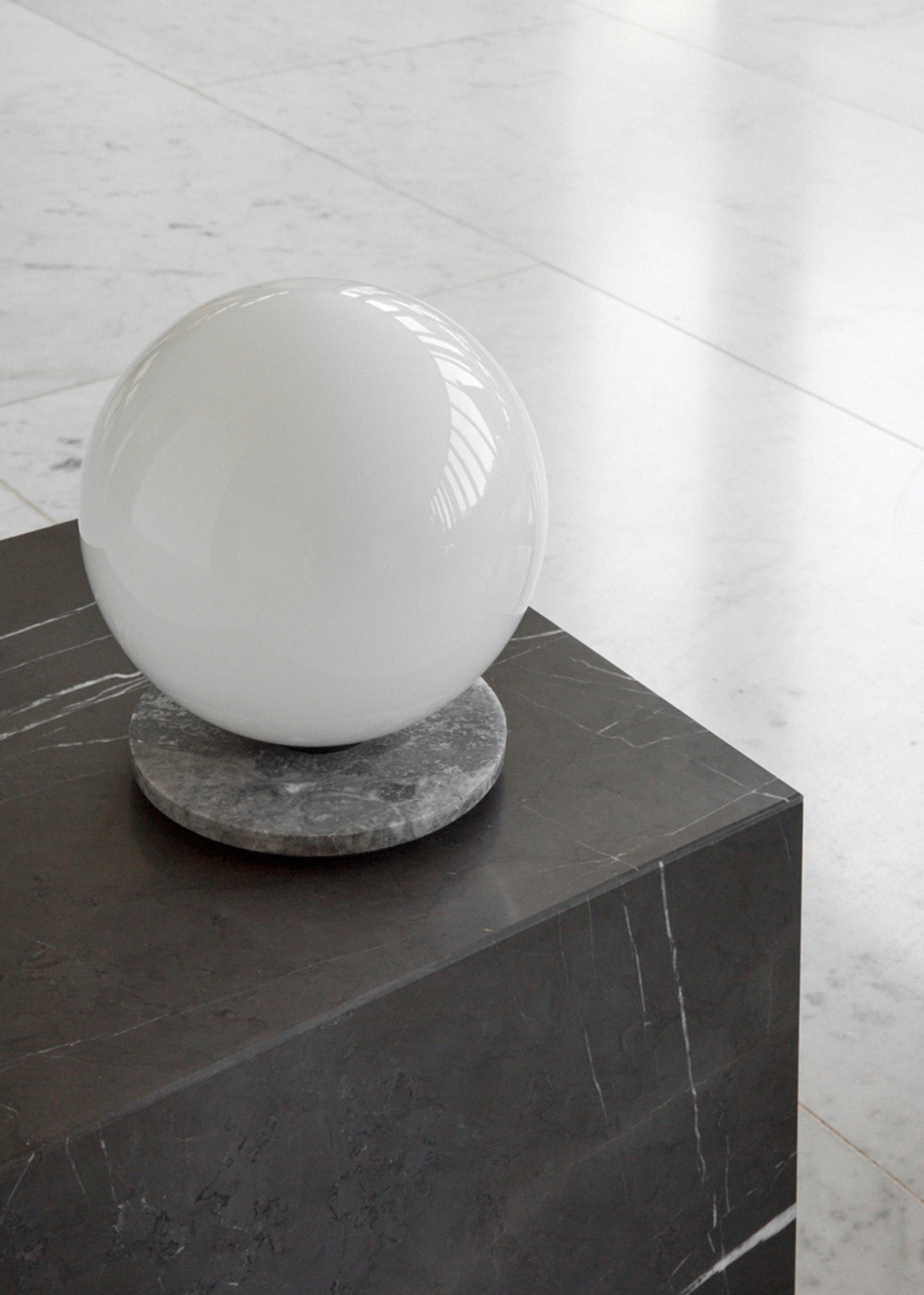 MENU - Table Lamp - TR Bulb / Table-Wall Lamp - Grey Marble / Shiny Opal