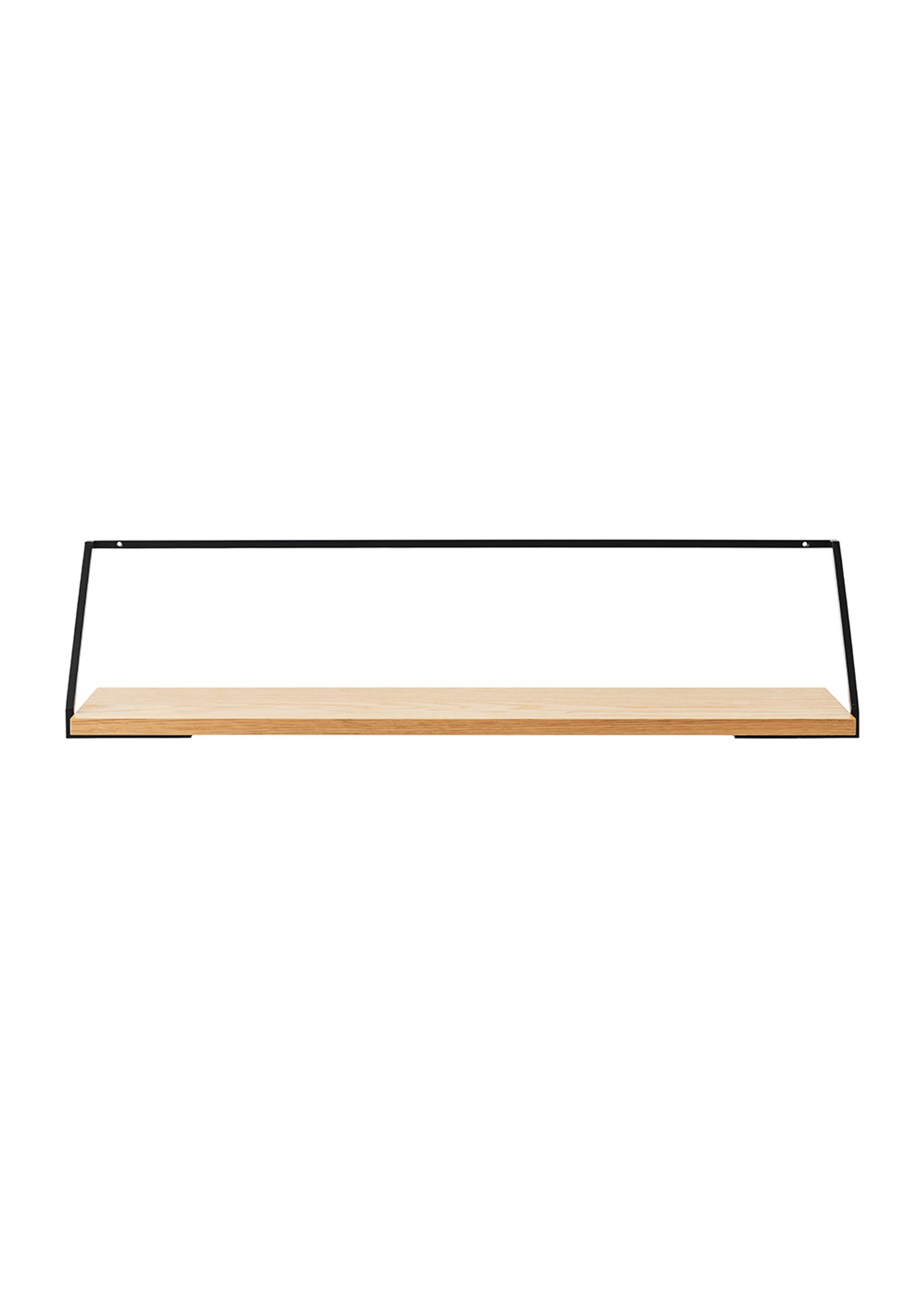 MENU - Scaffale - Rail Shelf - Black steel/Natural Oak