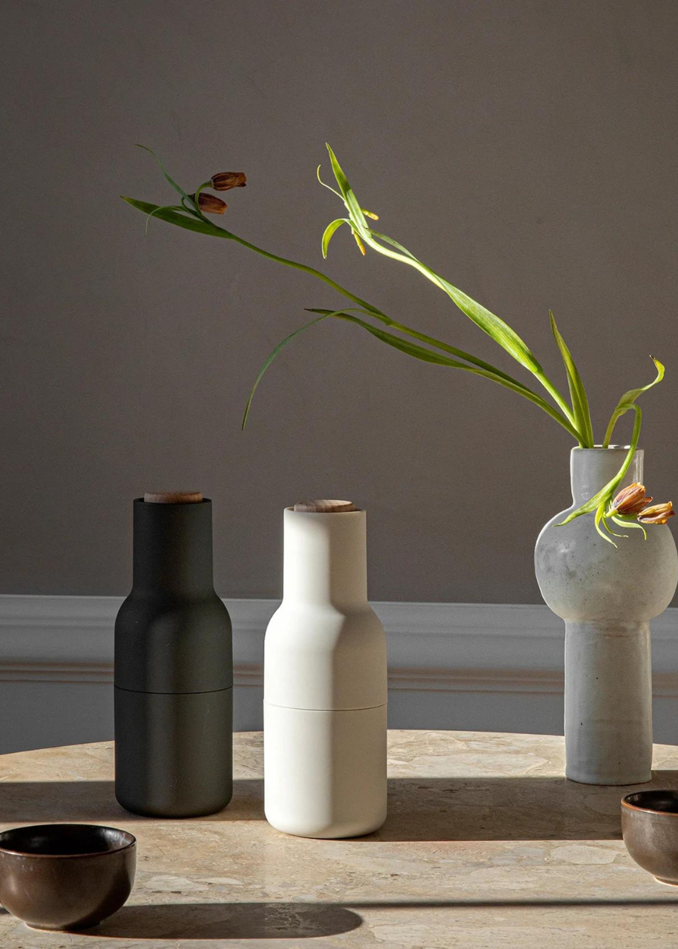 MENU - Kværn - Bottle Grinder 2-pack - Nudes / Walnut