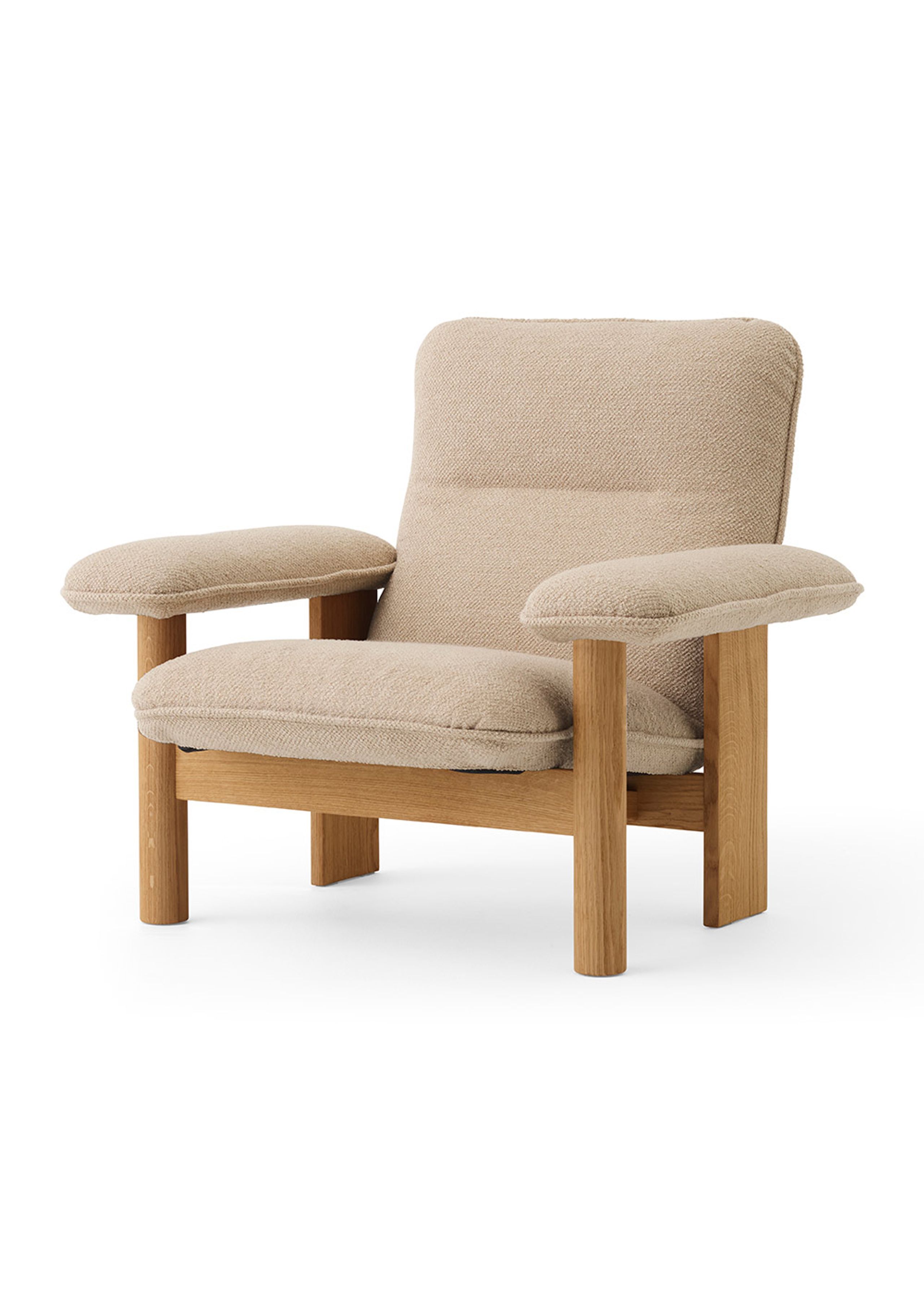 MENU - Armchair - Brasilia Lounge Chair - Natural Oak Base - Bouclé 02