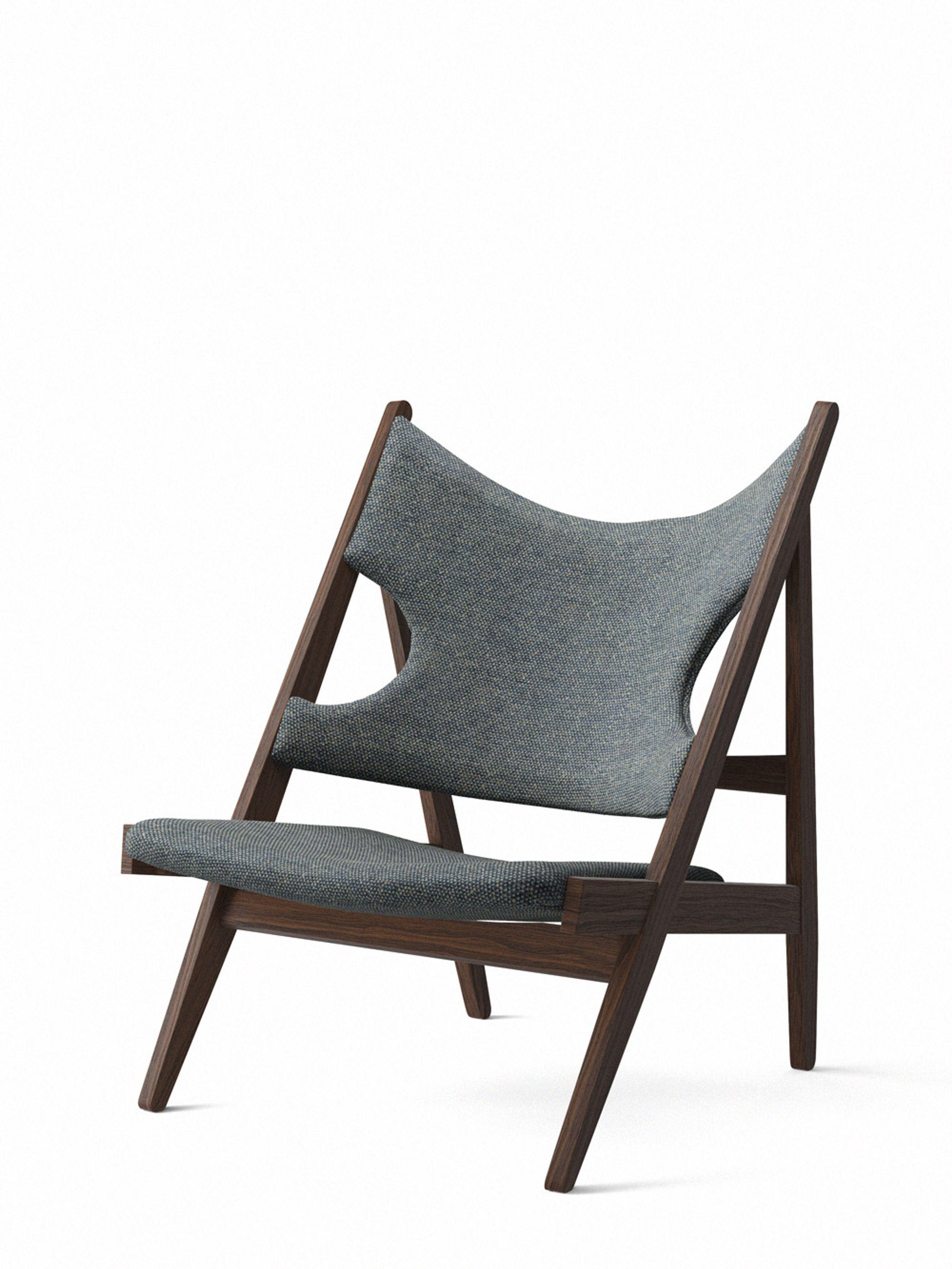 MENU - Lænestol - Knitting Chair - Dark Stained Oak / Safire 0012