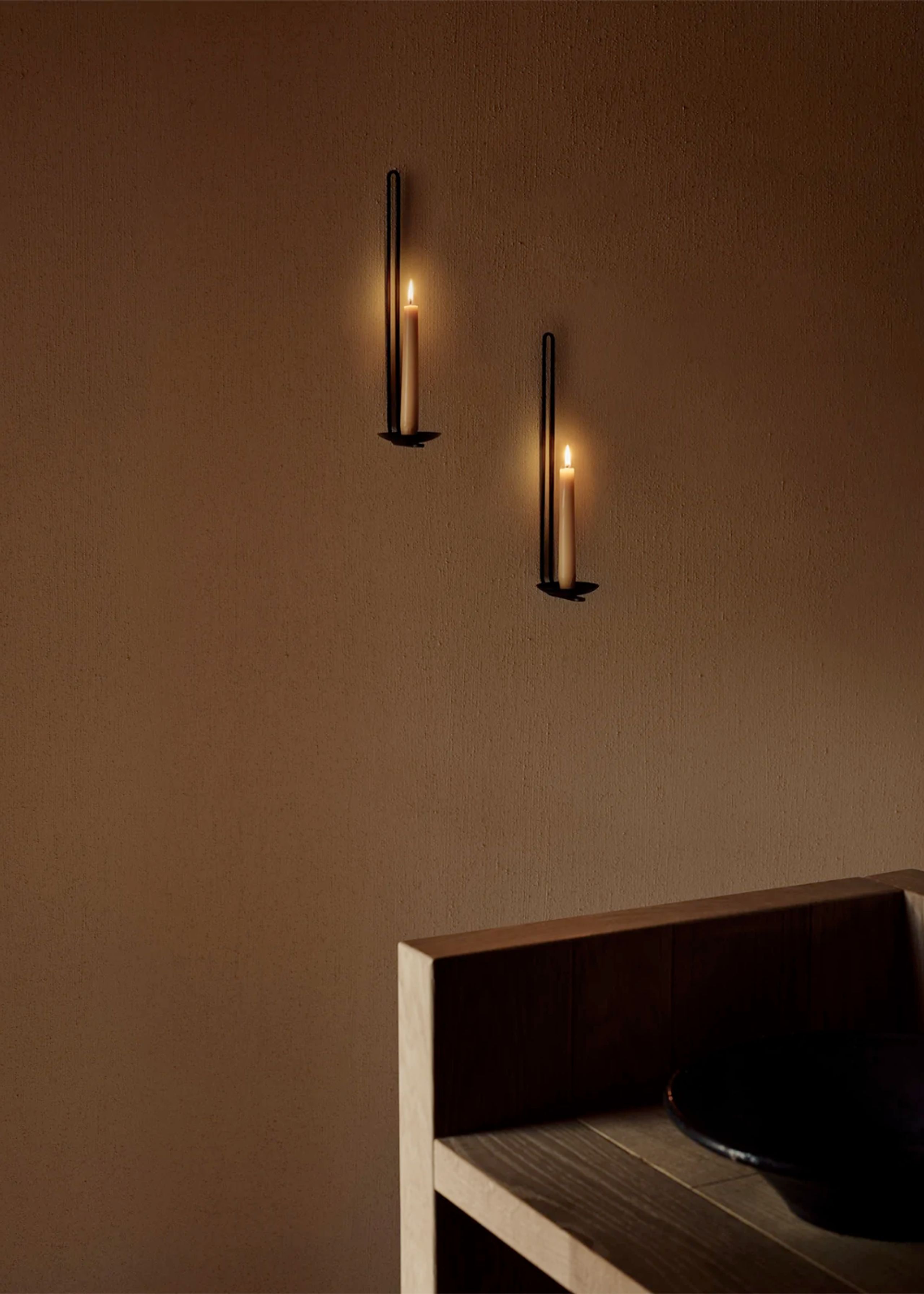 MENU - Candle Holder - Clip Candle Holder - H20, Wall, Tealight Black