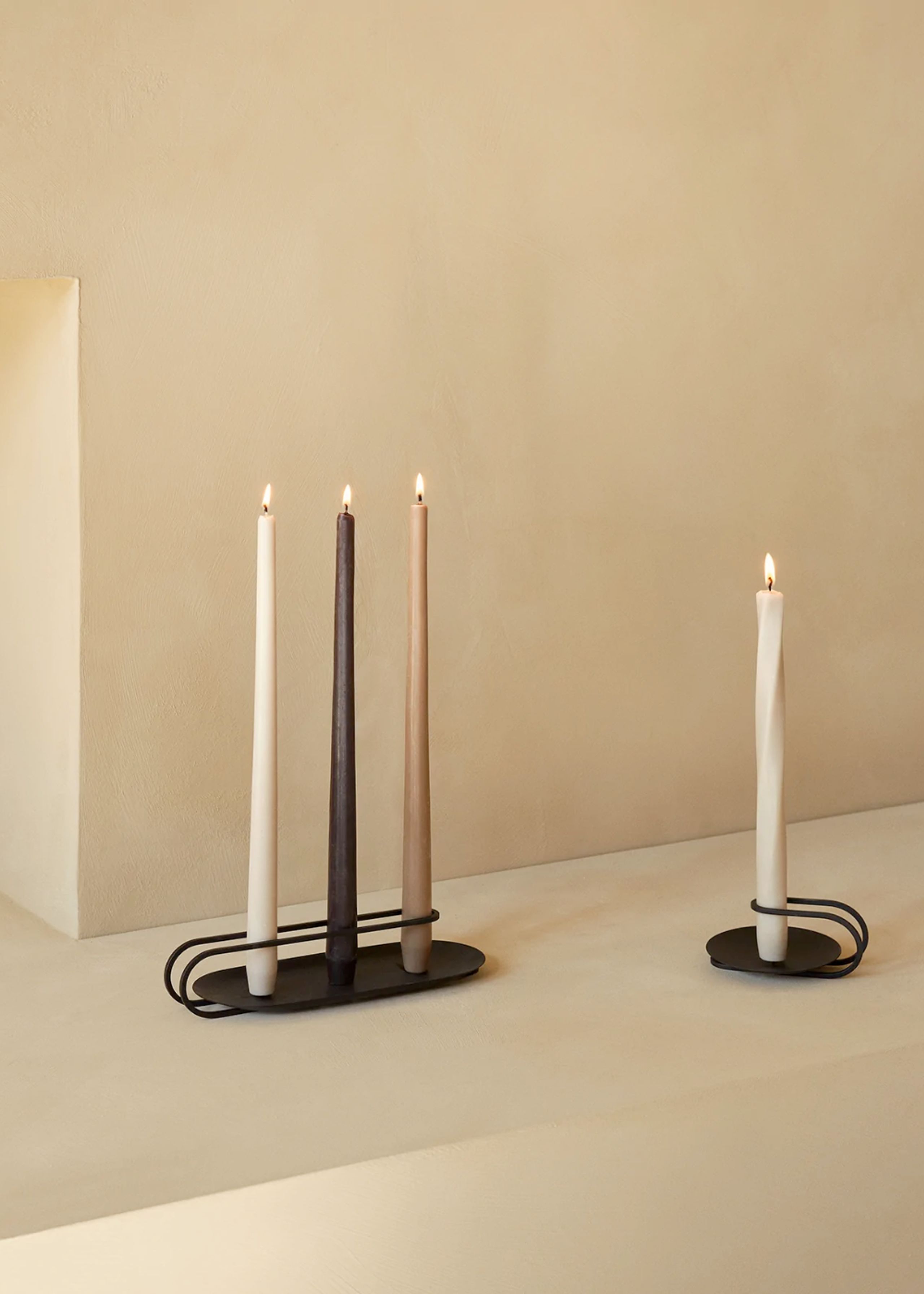 MENU - Porte-lumière - Clip Candle Holder - Brass/Tray