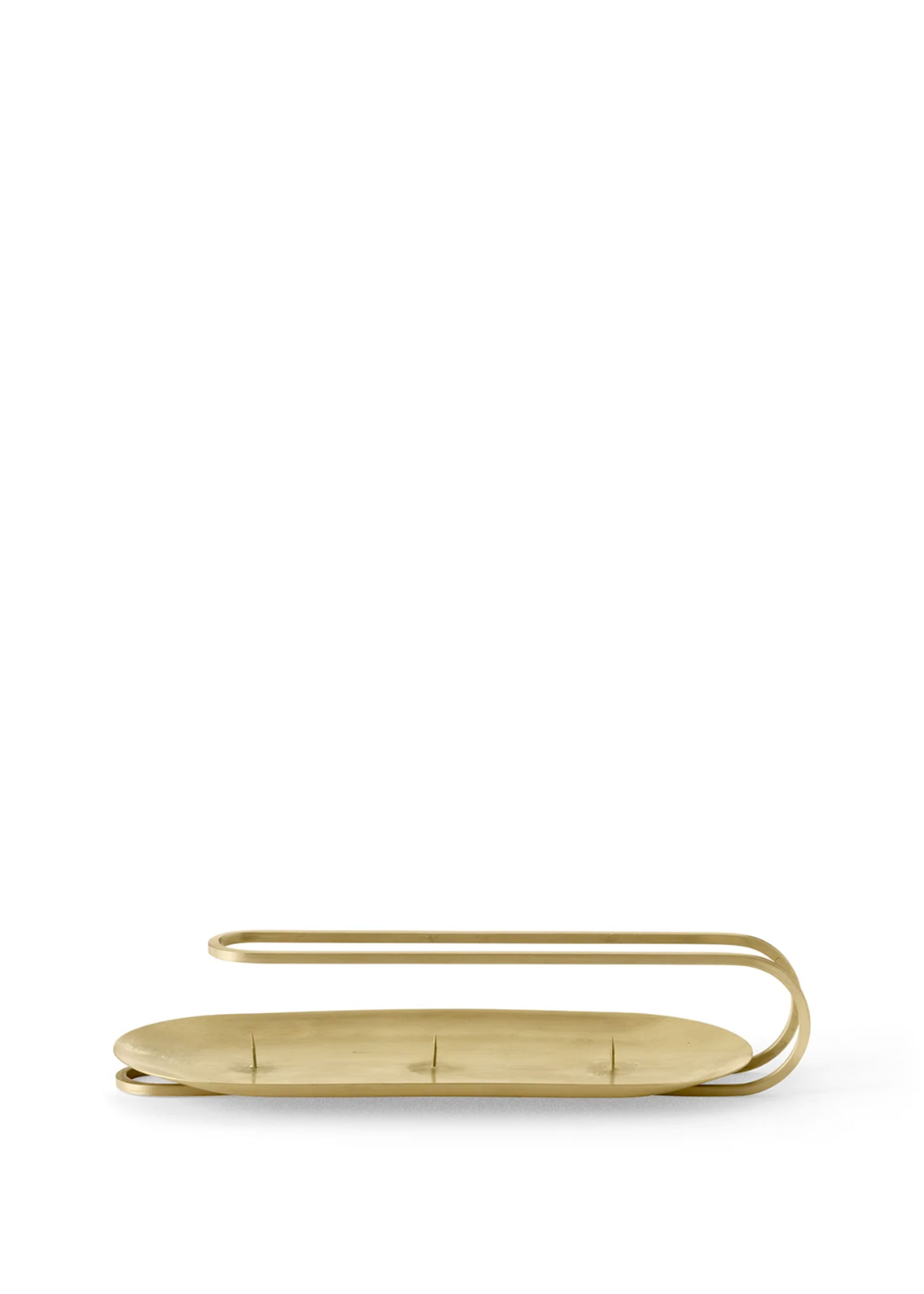 MENU - Porte-lumière - Clip Candle Holder - Brass/Tray