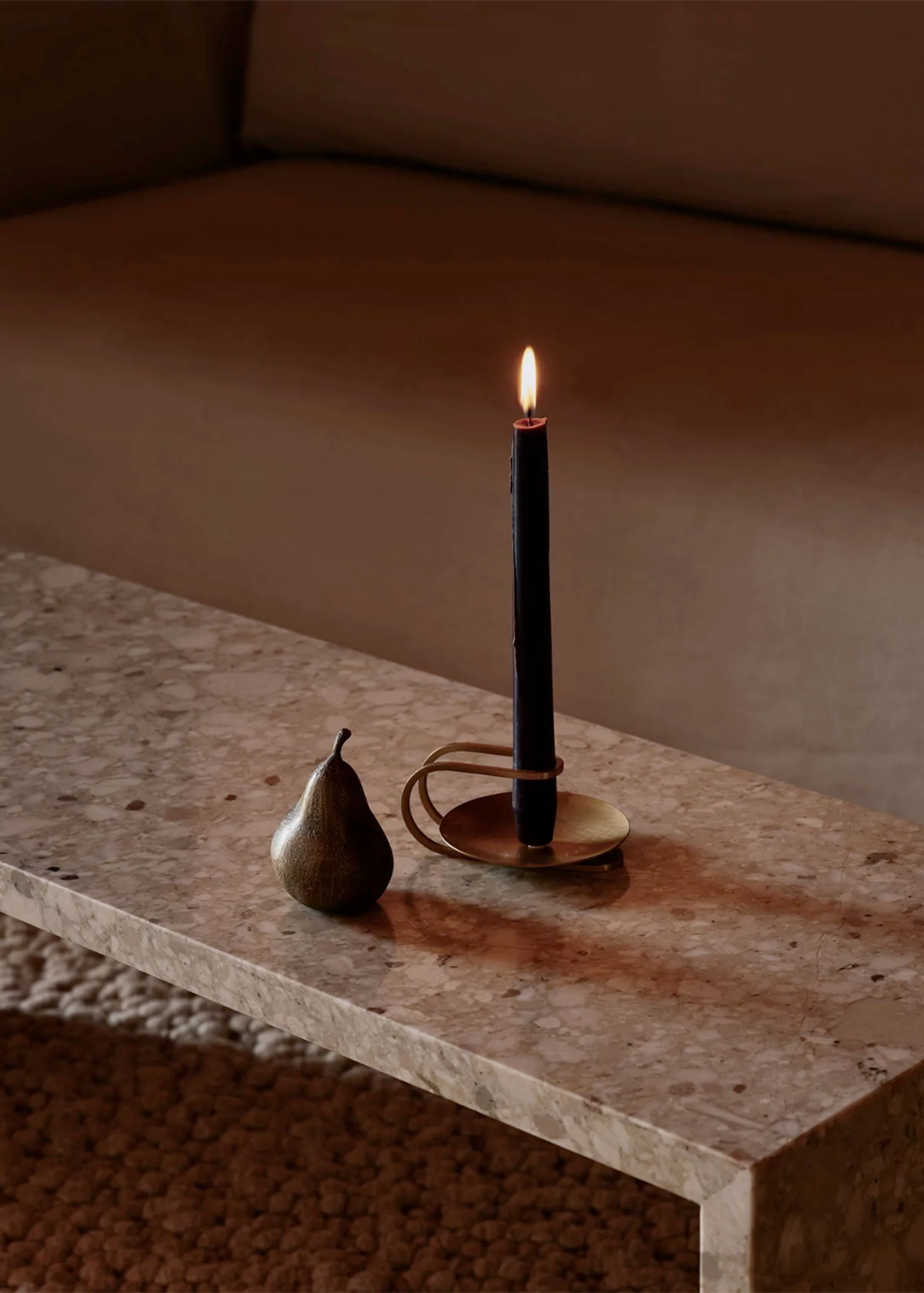 MENU - Candle Holder - Clip Candle Holder - H5, Brass