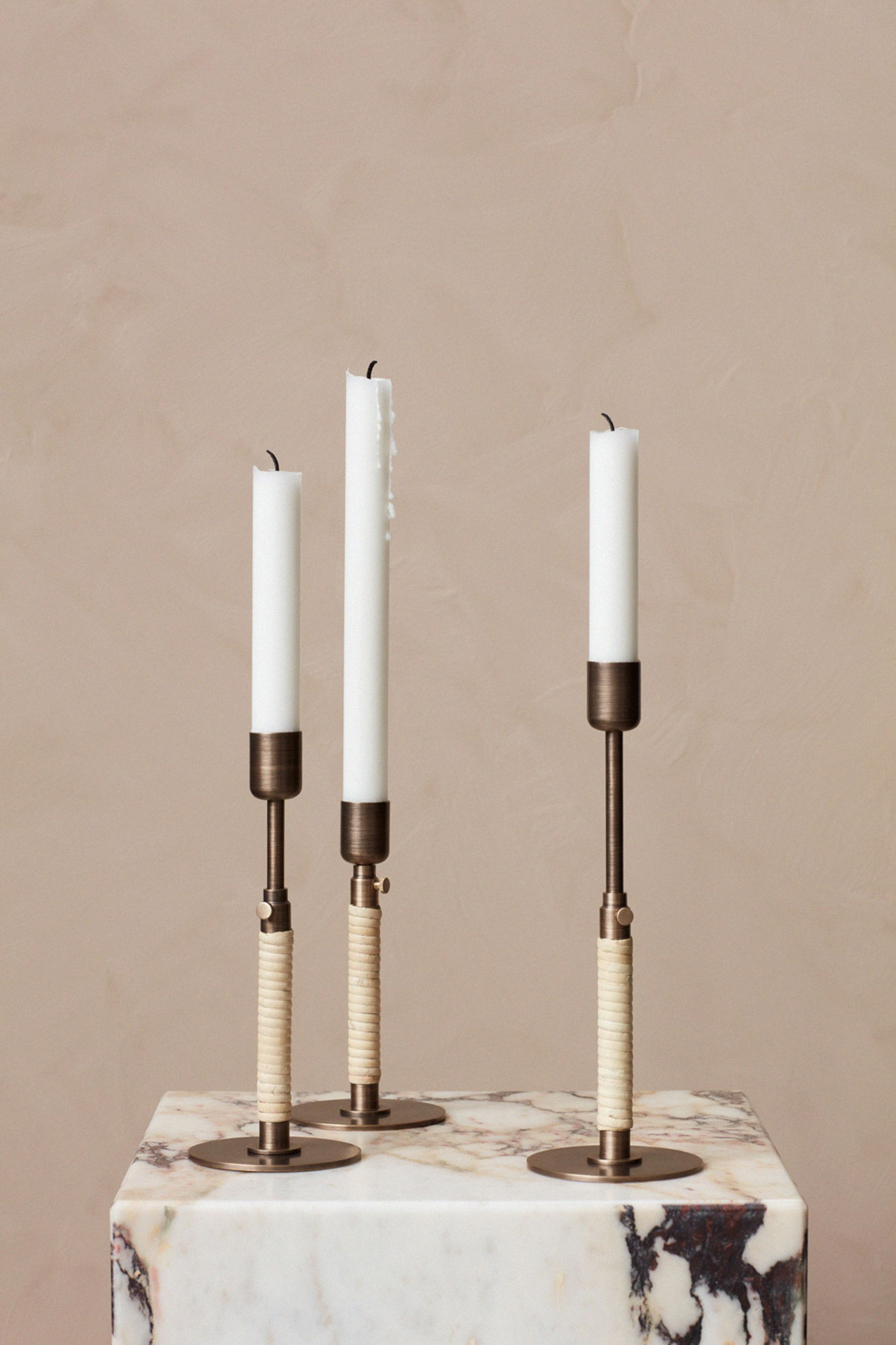 MENU - Lyseholder - Duca Candleholder - Bronzed Brass