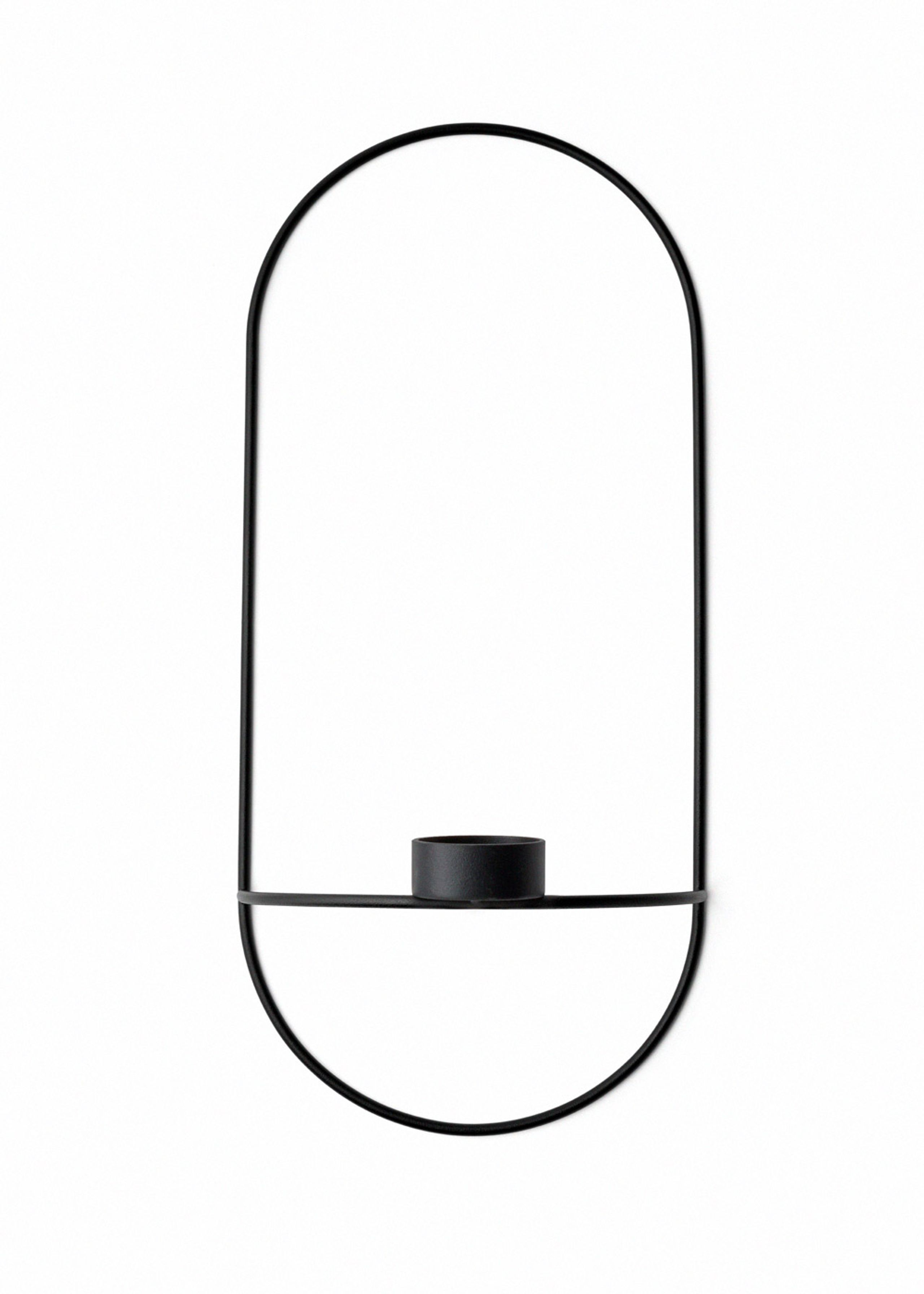 MENU - Candle Holder - POV Oval - Tealight - Black