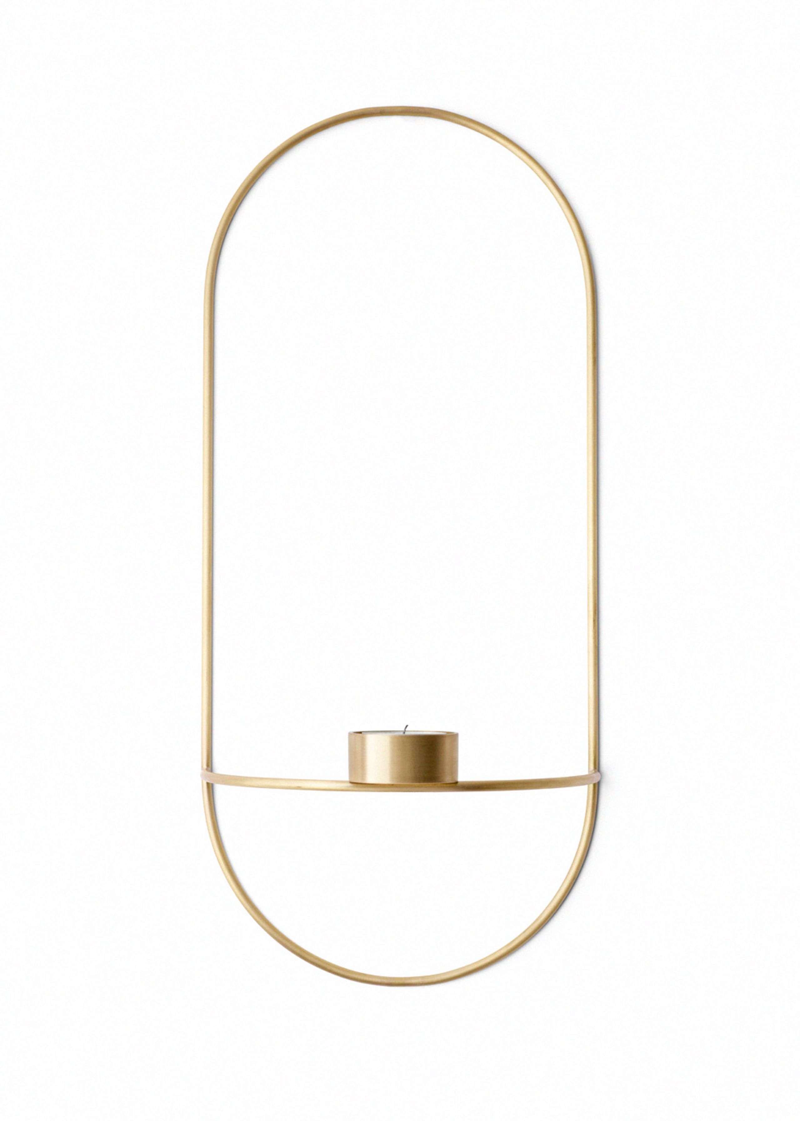 MENU - Lyseholder - POV Oval - Tealight - Brass