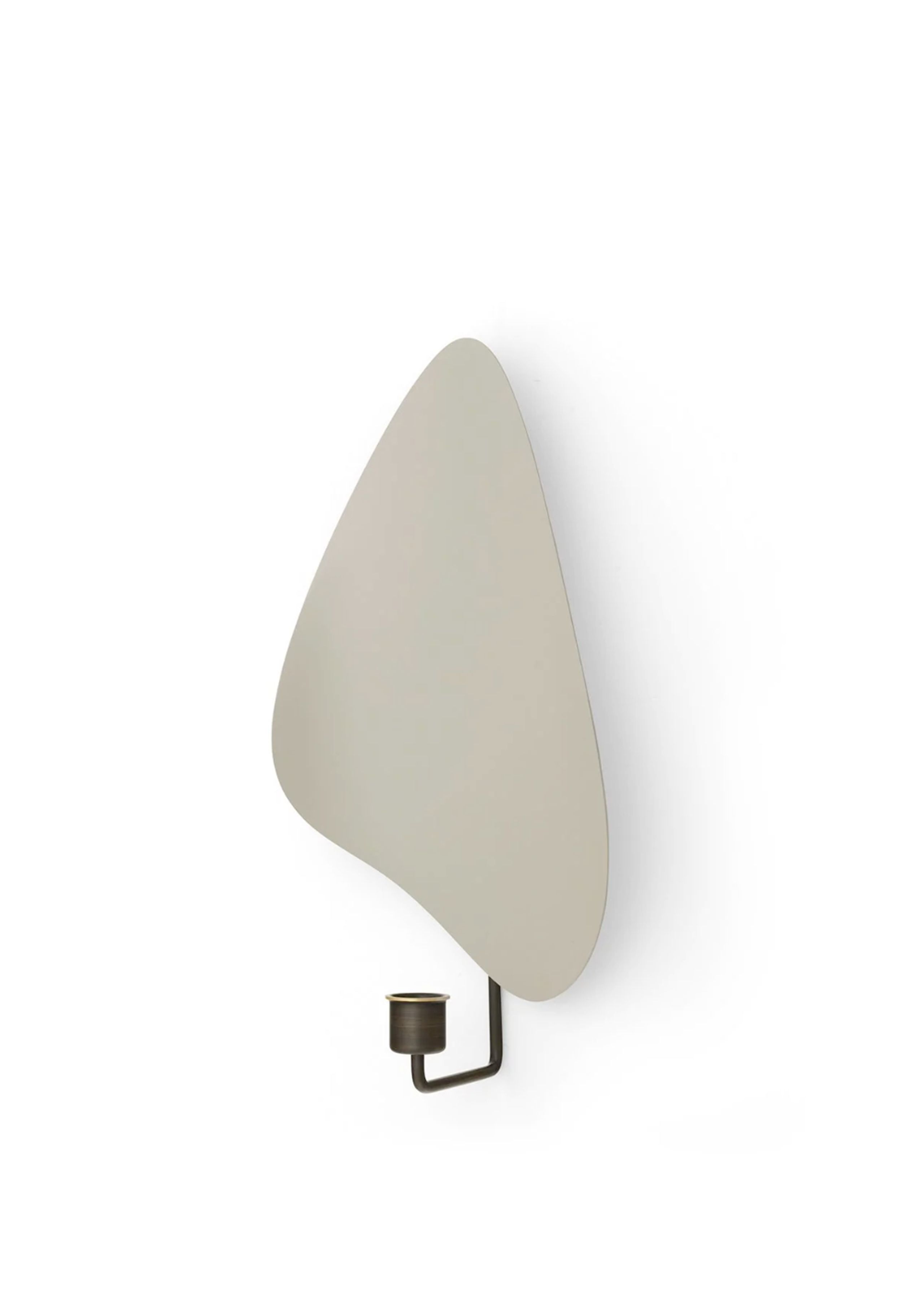 MENU - Kerzenständer - Flambeau - Wall candleholders - H40 Bronzed Brass/Grey