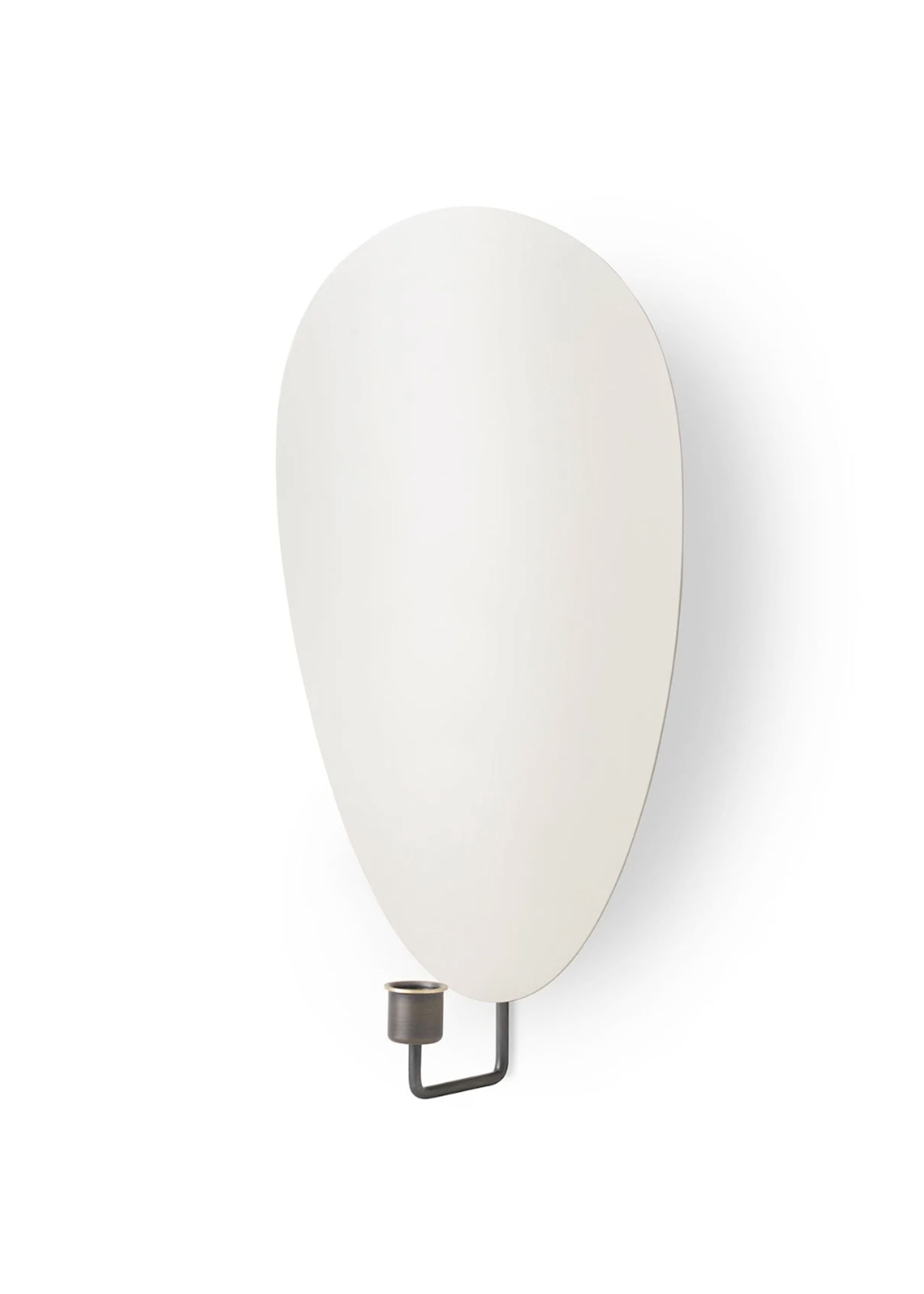 MENU - Kerzenständer - Flambeau - Wall candleholders - H40 Bronzed Brass/Grey