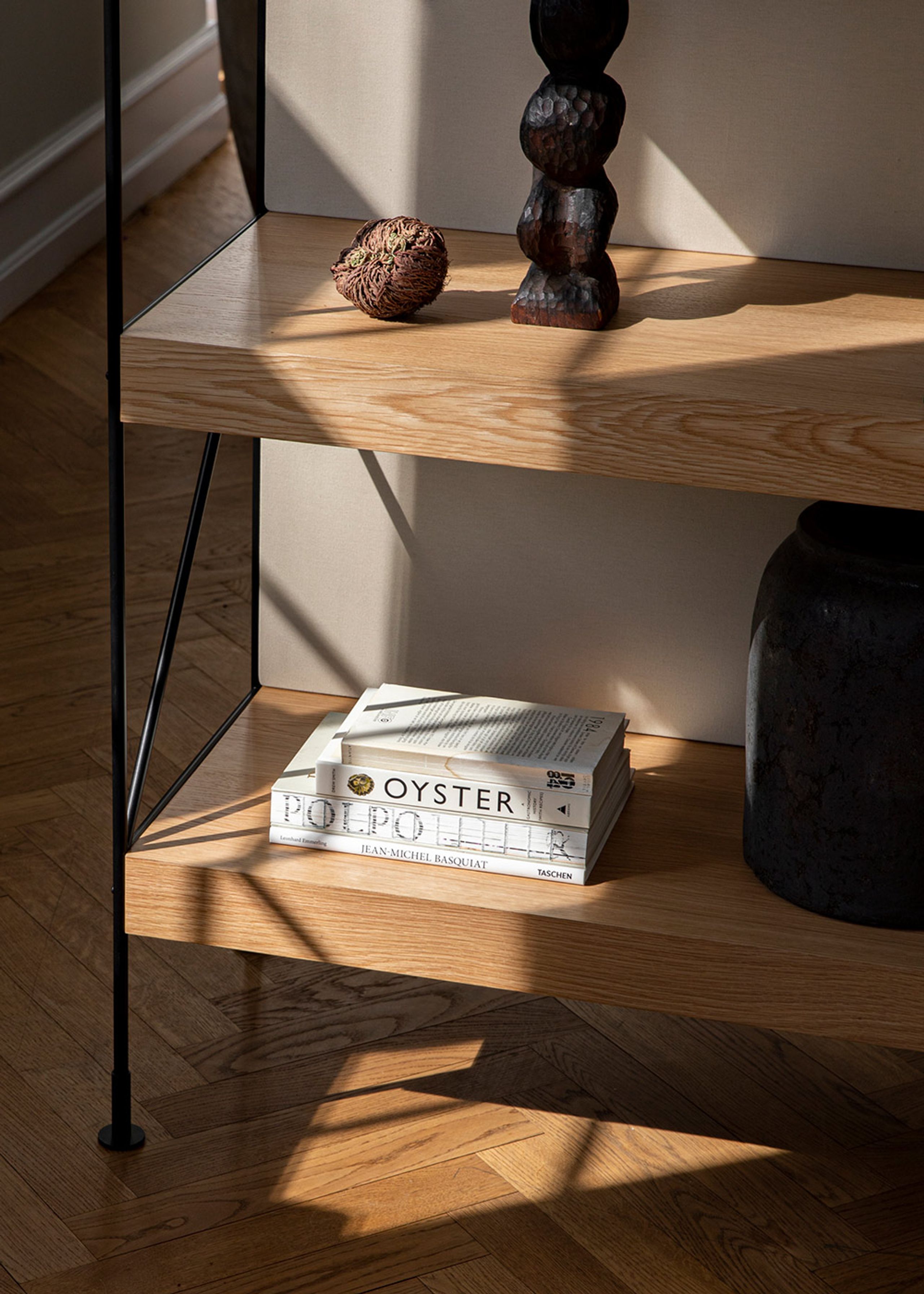 MENU - Reol - Zet Storage System - H158 - Black Steel / Dark Stained Oak