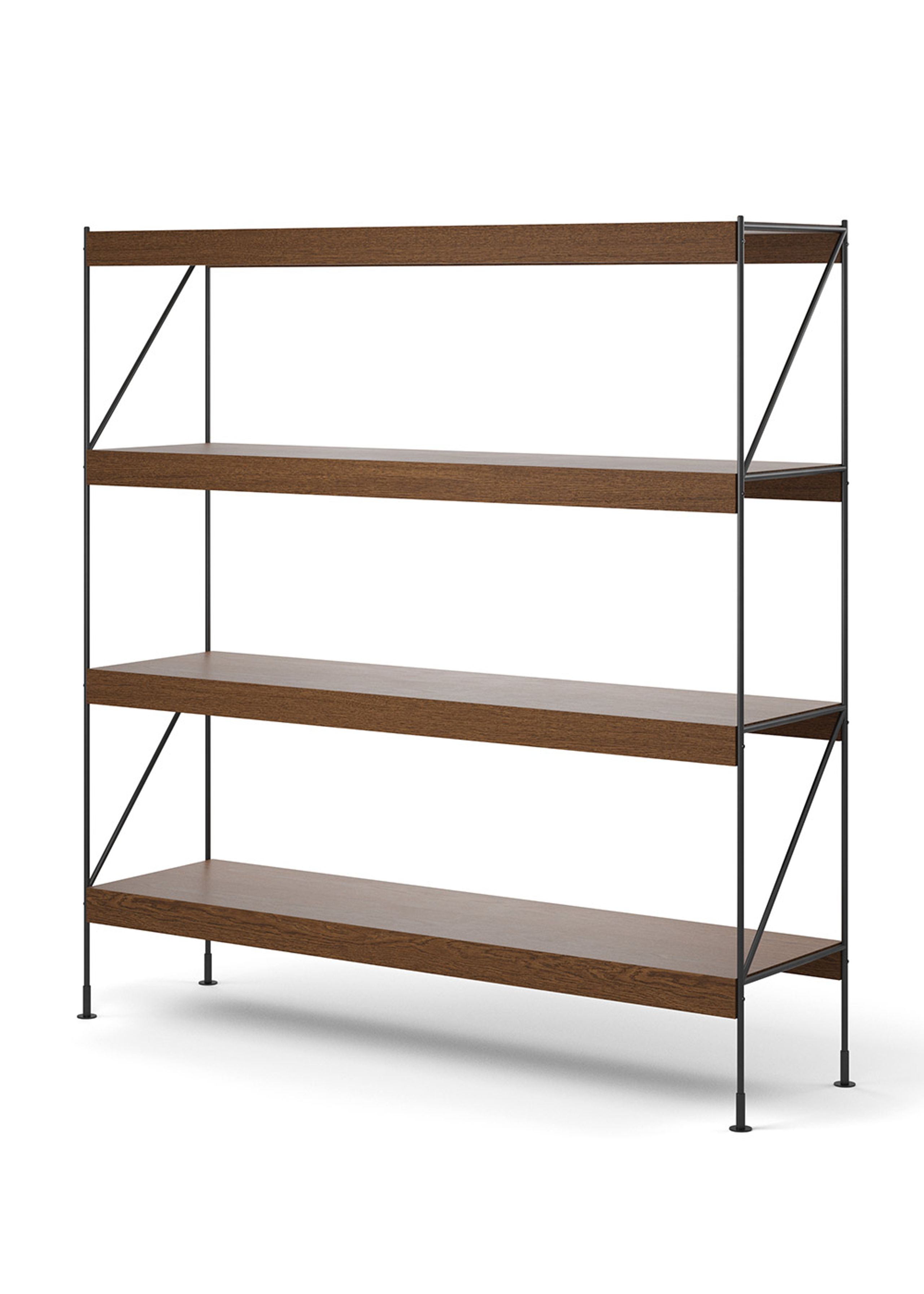 MENU - Reol - Zet Storage System - H158 - Black Steel / Dark Stained Oak