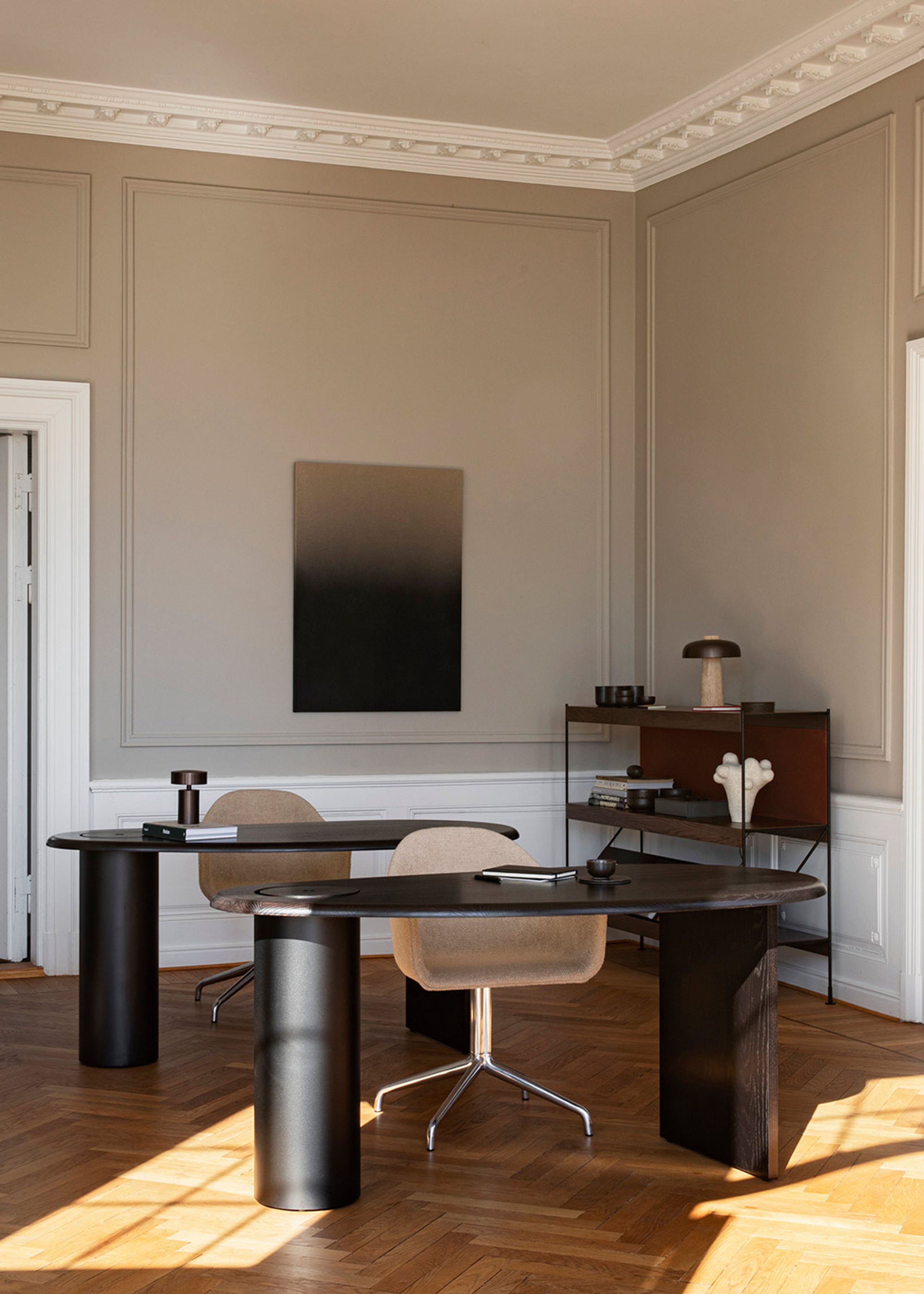 MENU - Étagère - Zet Storage System - H114 - Black Steel / Natural Oak