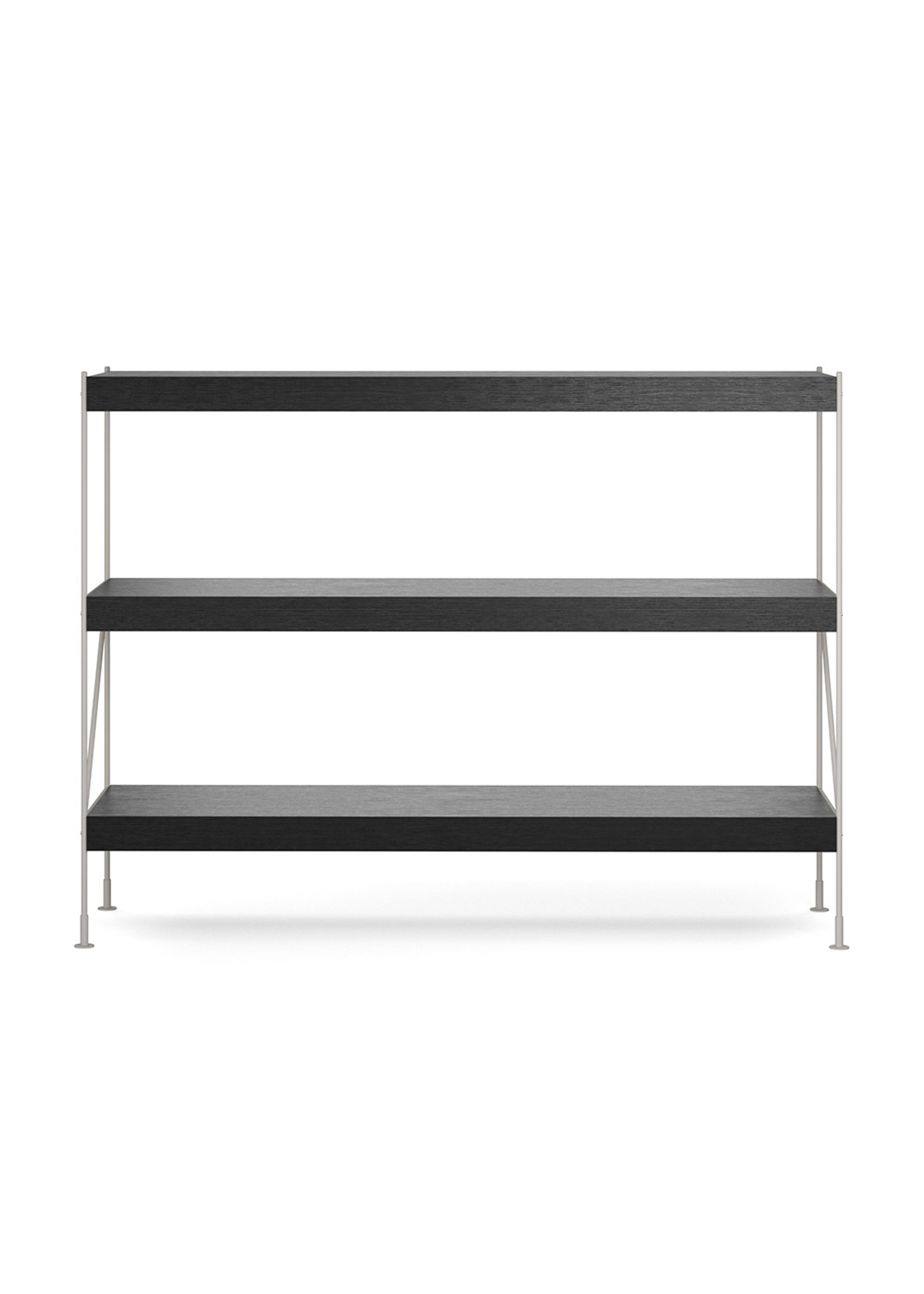 MENU - Reol - Zet Storage System - H114 - Ivory Steel / Black Oak