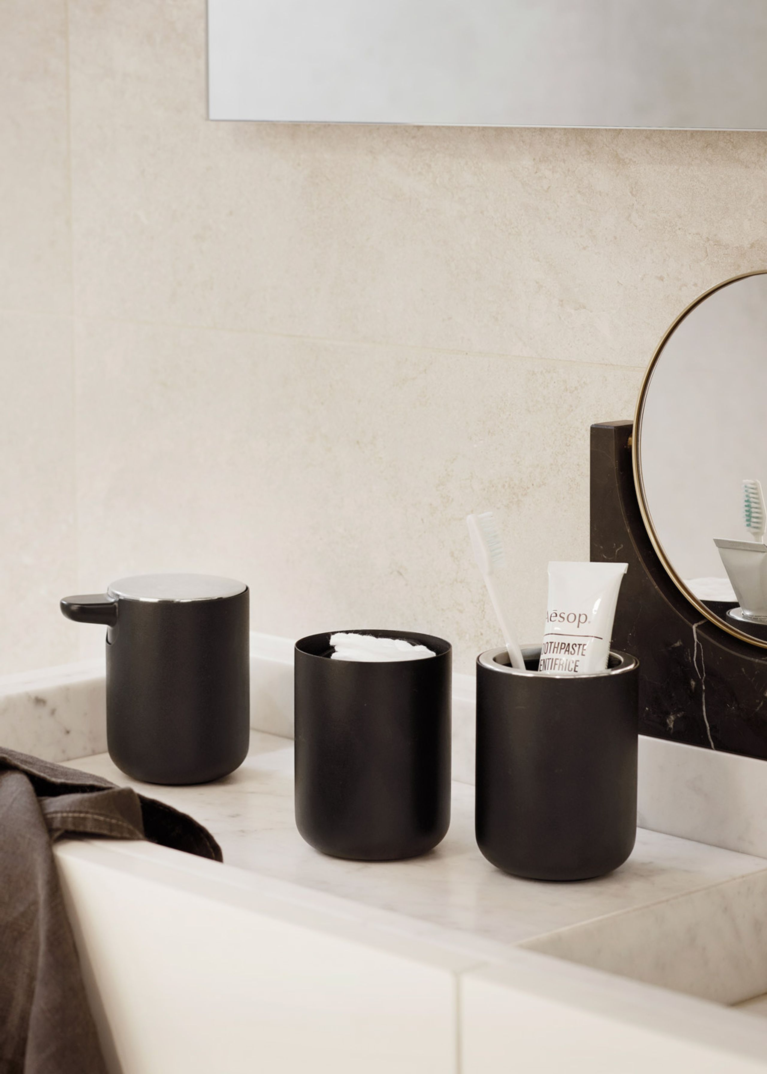 MENU - Mirror - Pepe Marble Mirror - Black