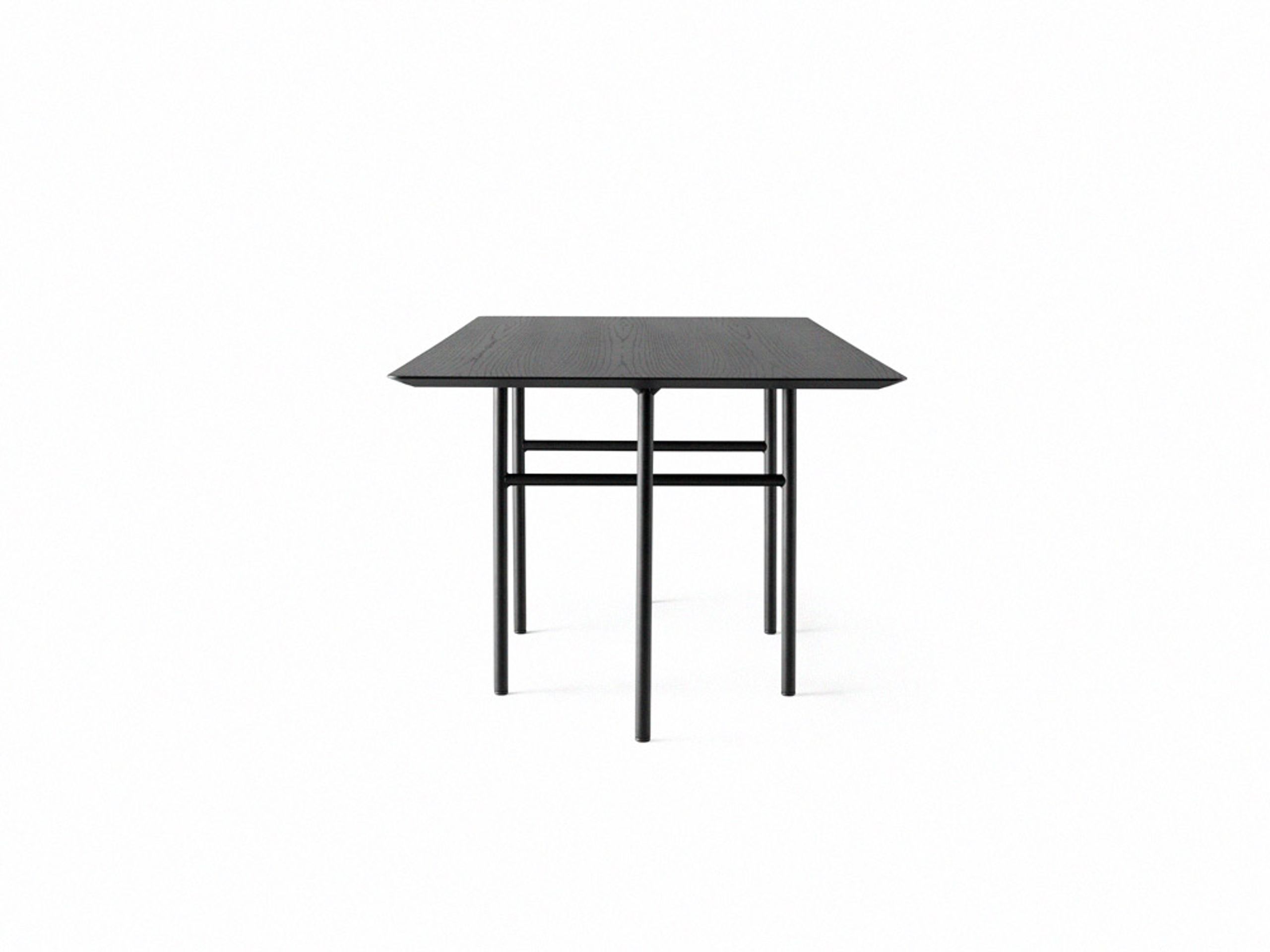MENU - Ruokapöytä - Snaregade Rectangular Dining Table - Black/Black Oak