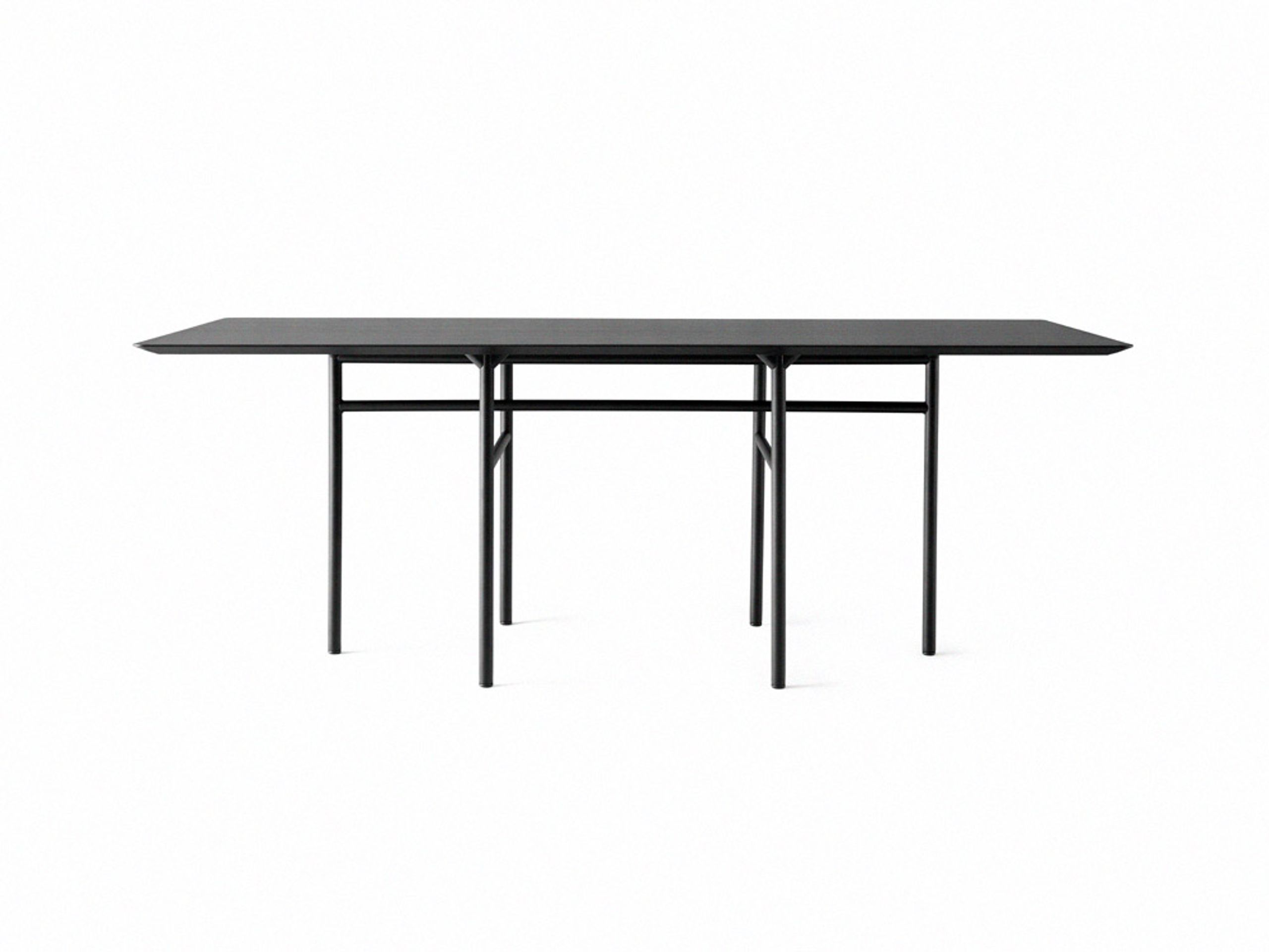 MENU - Ruokapöytä - Snaregade Rectangular Dining Table - Black/Black Oak