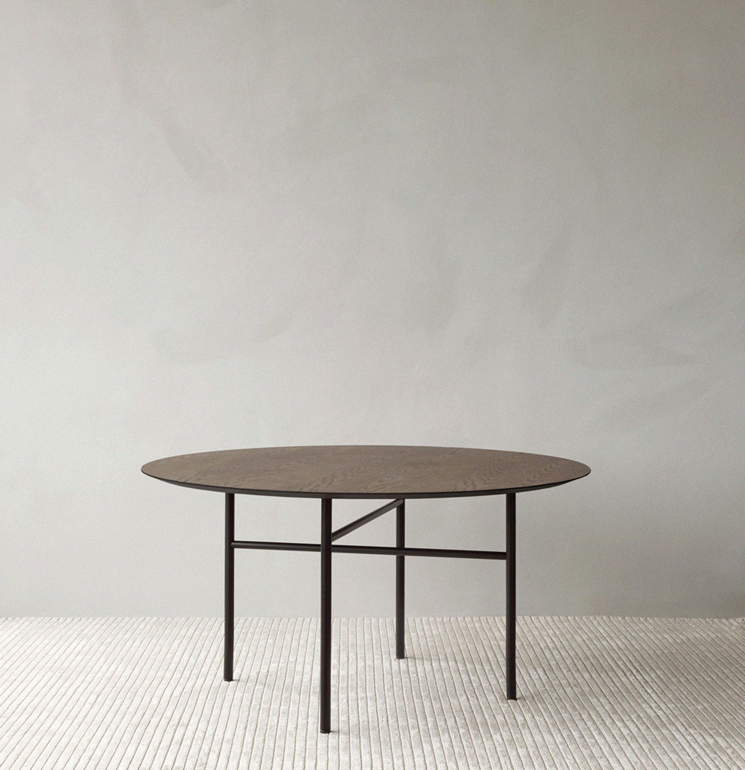 MENU - Spisebord - Snaregade Round Dining Table - Black/Black Oak - Ø120